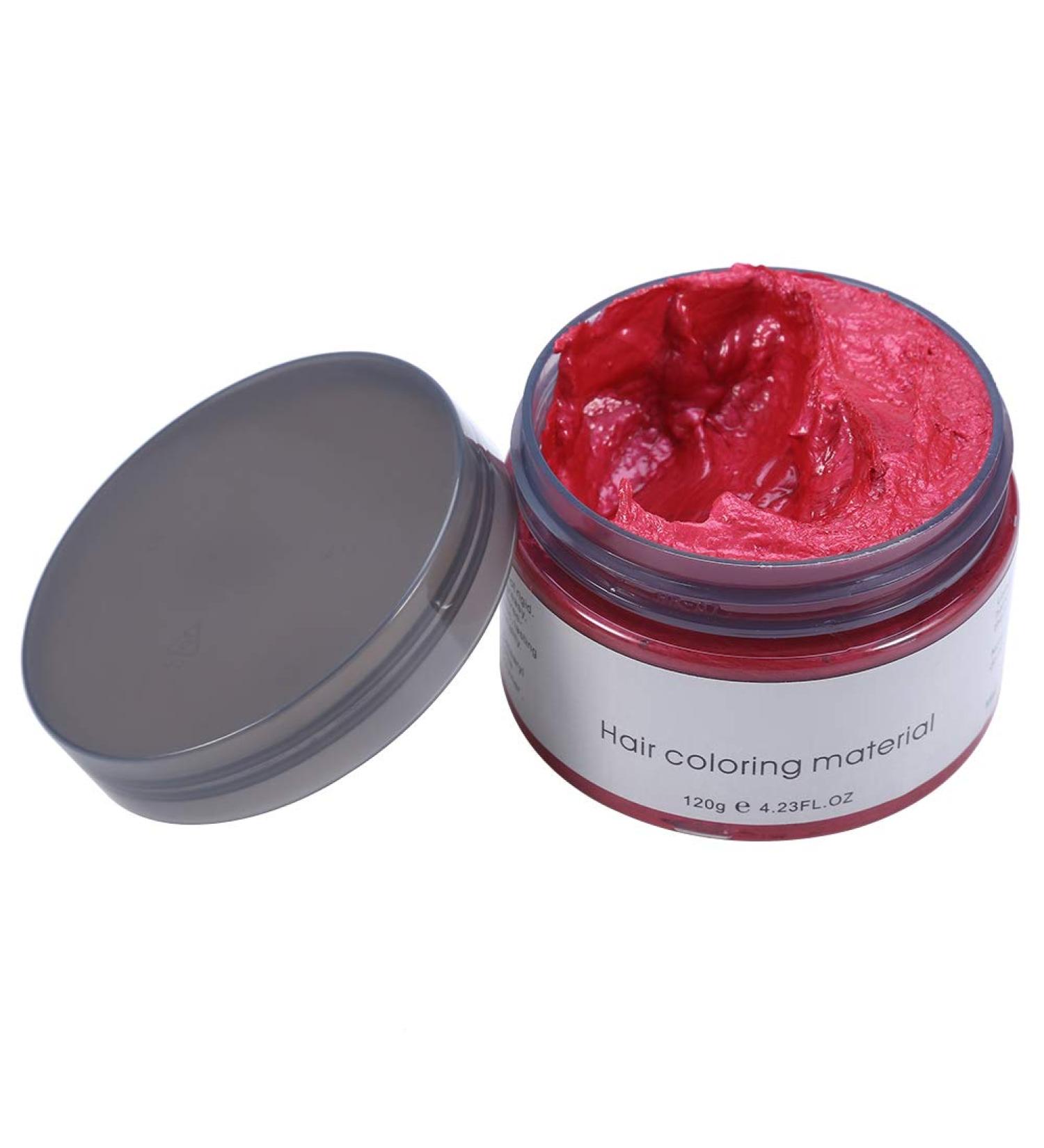 120ml Red Wax Dye for Hair - Temporary Hair Color Cream for Men & Women | Natural Hairstyle Solution - Buy Online on GoSupps.com