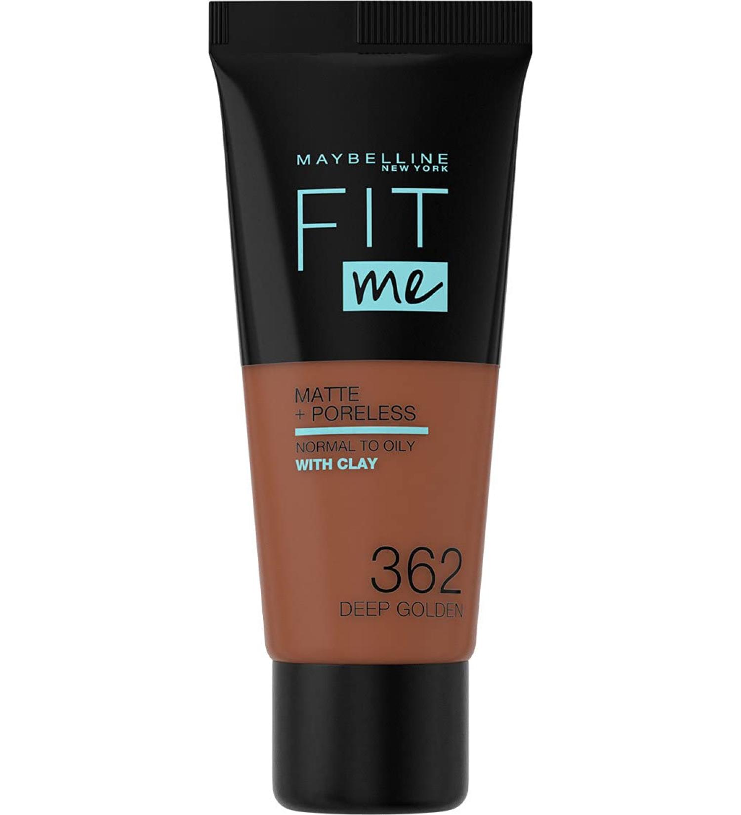 Maybelline Fit Me Matte & Poreless Foundation 362 Deep Golden 30ml - Pack of 1 - Buy Online on GoSupps.com