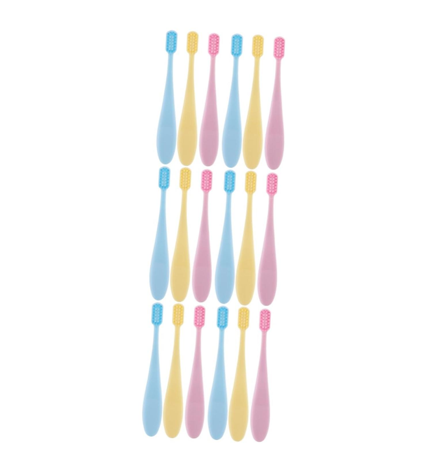 Partykindom 18-Part Children's Toothbrush Set - Travel Toothbrushes Infant Care and Nursing Brushes for Kids - Buy Online on GoSupps.com