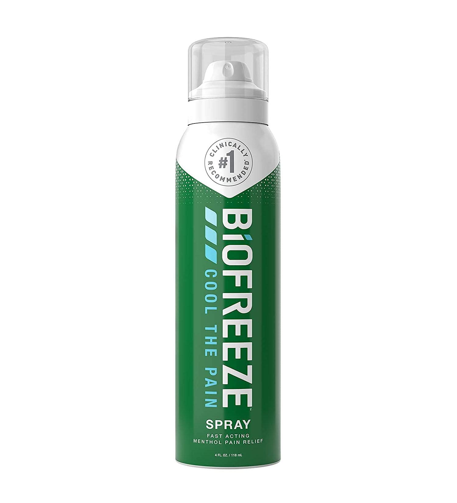 Biofreeze Pain Relief Spray 4 oz. Aerosol Spray Colorless (Packaging May Vary) - Buy Online on GoSupps.com