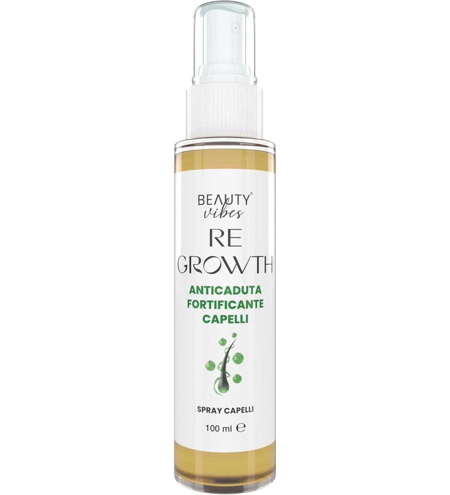 Re-Growth Spray Fortifiant Cheveux Homme et Femme 100ml | S rum Anti-Chute Naturel | Activateur de Repousse Rapide | Traitement Stimulant pour Follicules - Buy Online on GoSupps.com