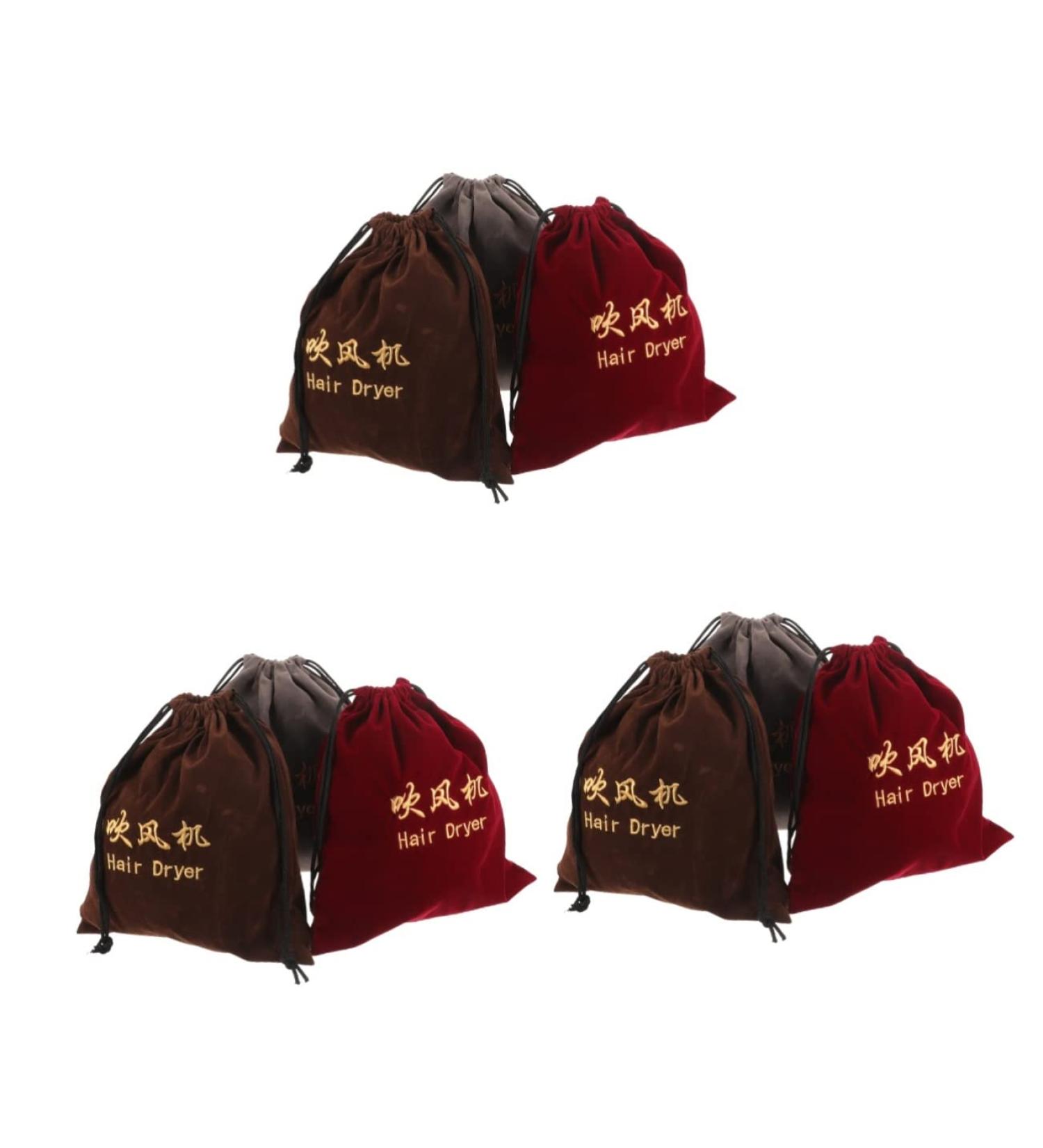 Healeved 9 Pcs Hair Dryer Storage Bag Cloth Hair Dryer Bag Drawstring Storage Bags Hair Dryer Bags Fabric - Buy Online on GoSupps.com