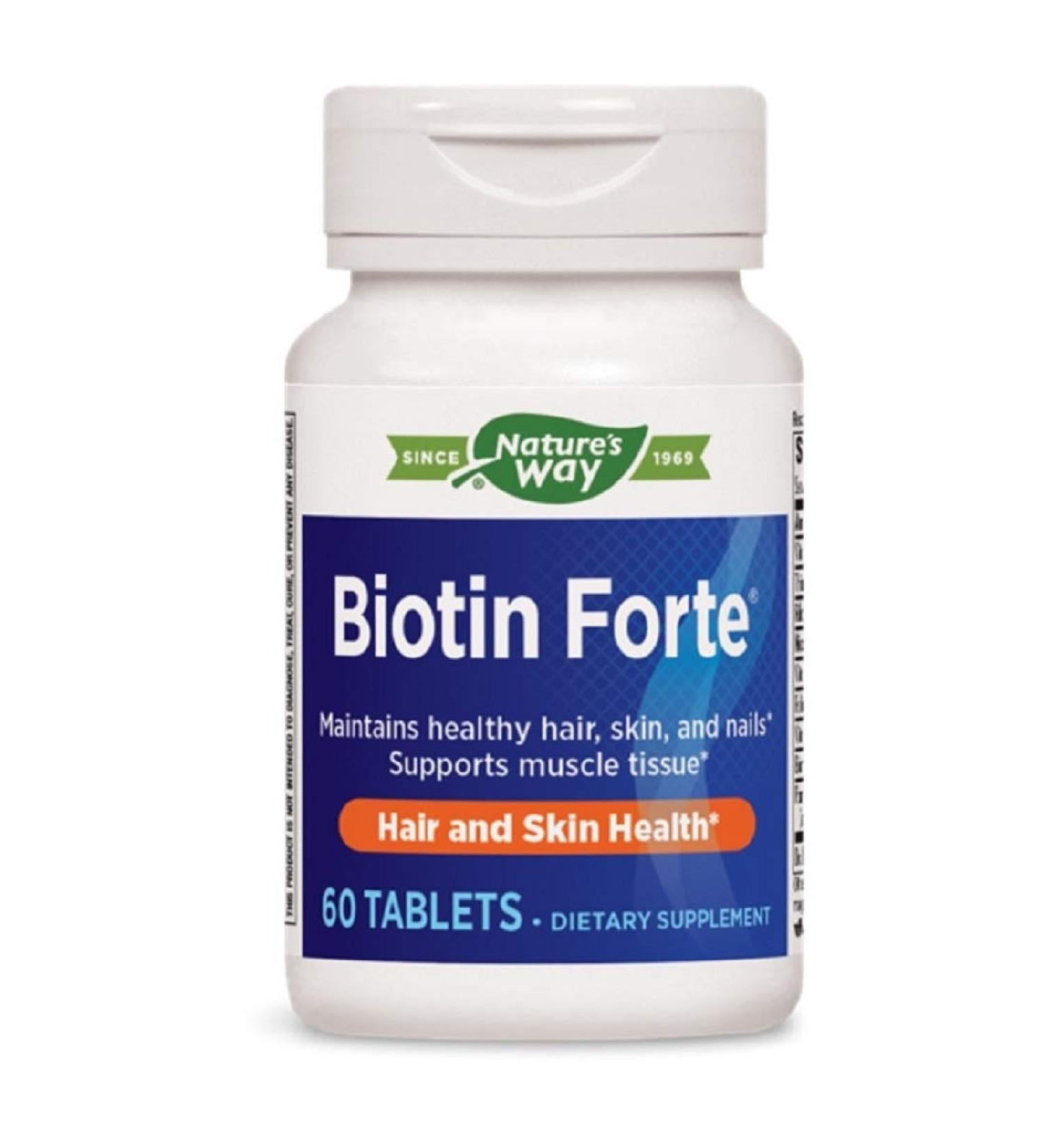 Biotin Forte 5mg Tablets - 60 Count | High Potency Biotin Supplement - Buy Online on GoSupps.com