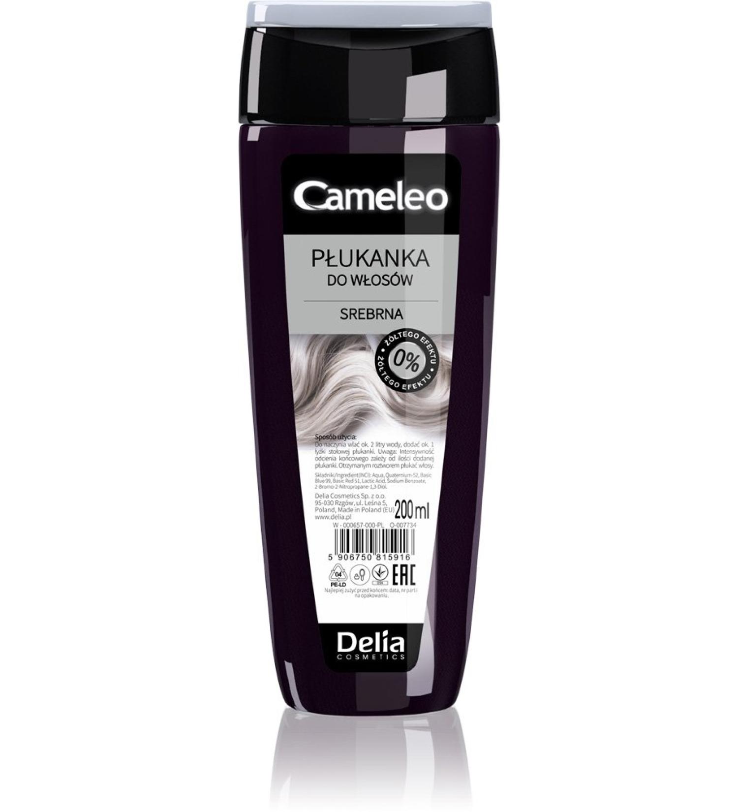 Cameleo - Silver Hair Toner OLD VERSION - Glamorous Tones with NO Yellow Shades - Semi Permanent Hair Dye - Blond Platinum Grey Hair - Beautiful Hair Colour & Care - Paraben Free - 200ml
