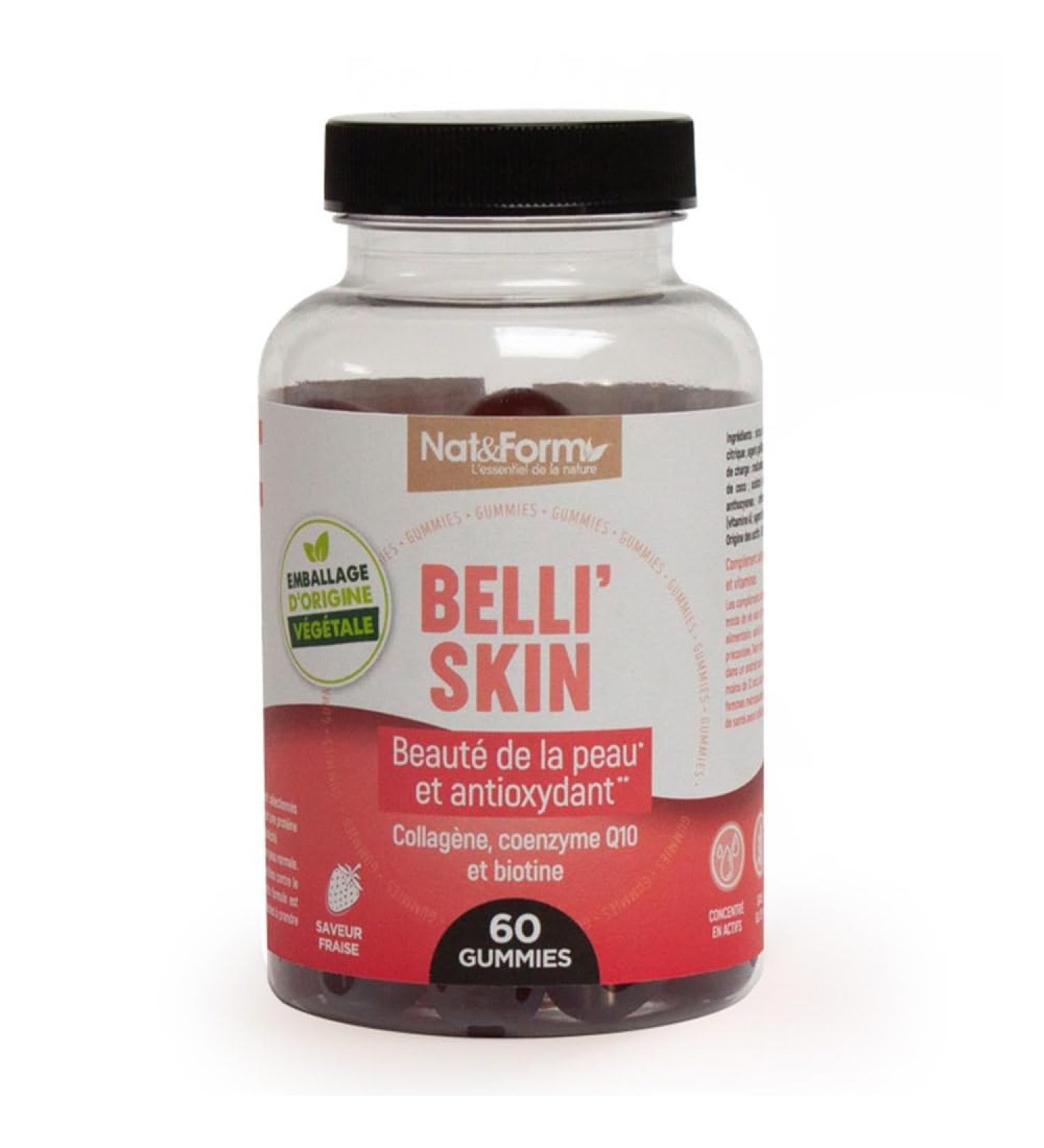 Nat&Form Activ Belliskin Saveur Fraise 60 Gummies