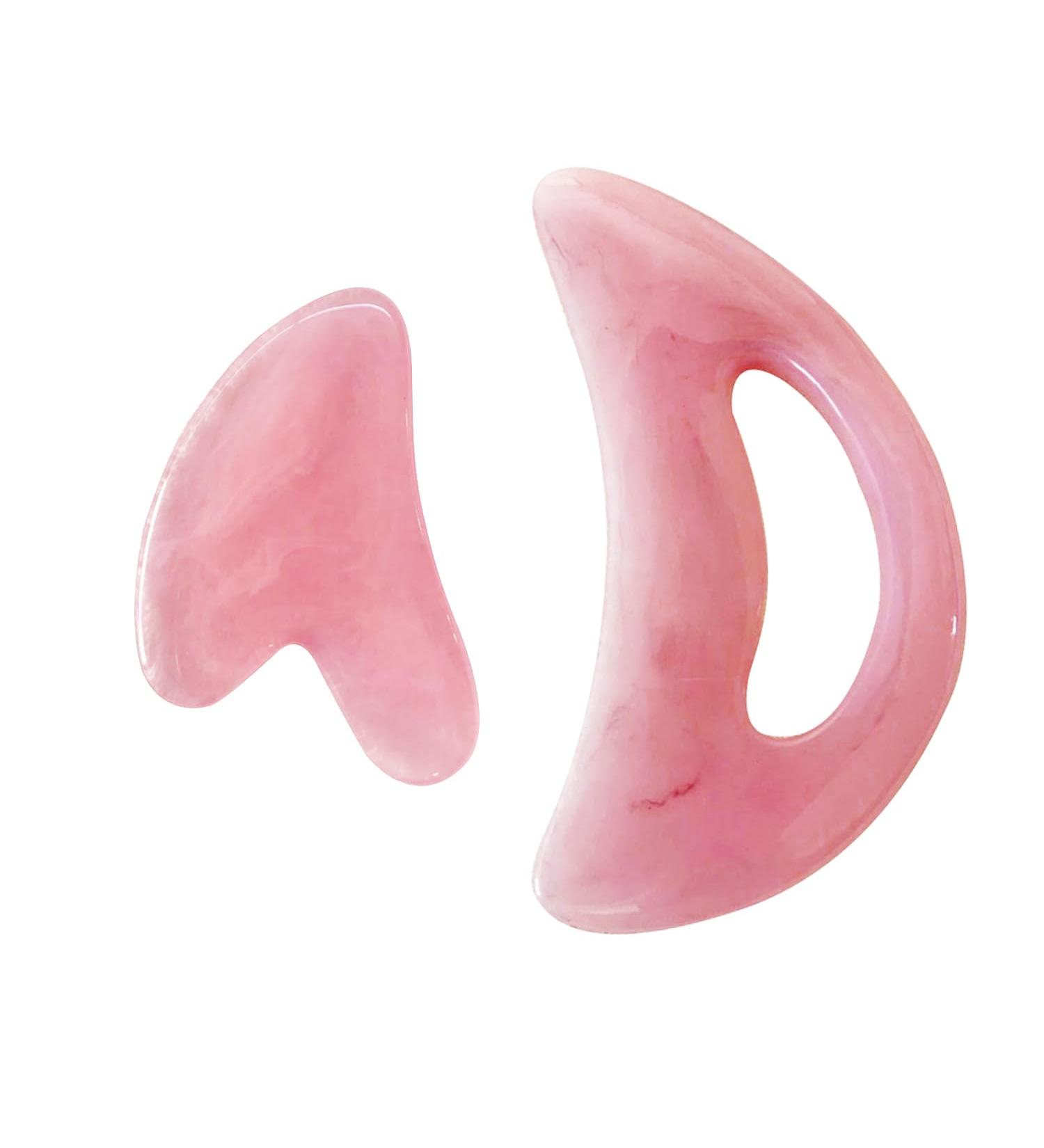 Buy Pink Gua Sha Massage Tool Set - Anti-Cellulite & Muscle Relief Knife Neck & Leg Massager | International Shipping Available - Buy Online on GoSupps.com