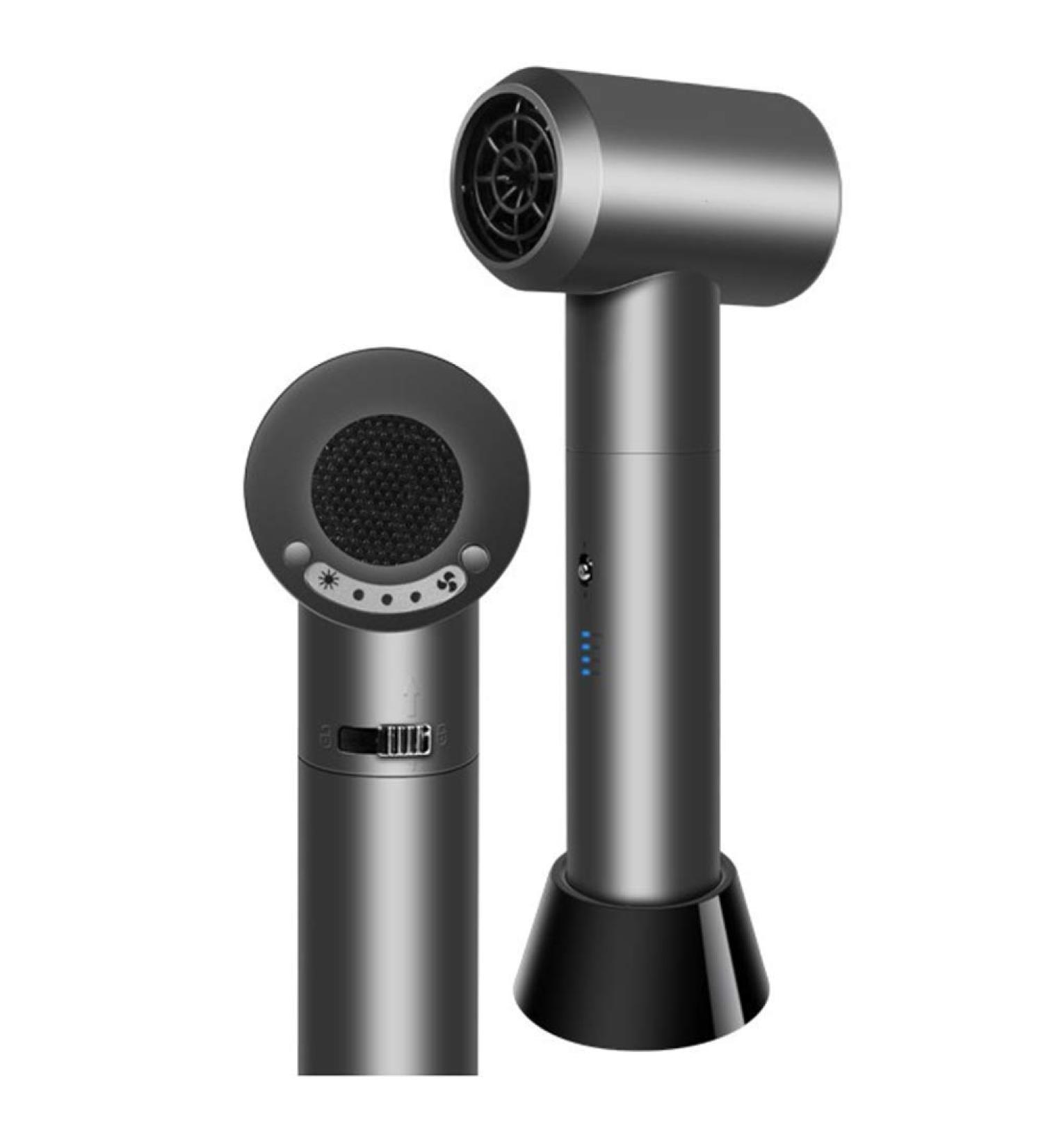 Khukam Portable Cordless Hair Dryer Wireless Blow Dryer with Charging Base Outdoor Travel Hair Dryer USB Rechargeable Battery for Art Painting/Home/School/Pet Care - Buy Online on GoSupps.com