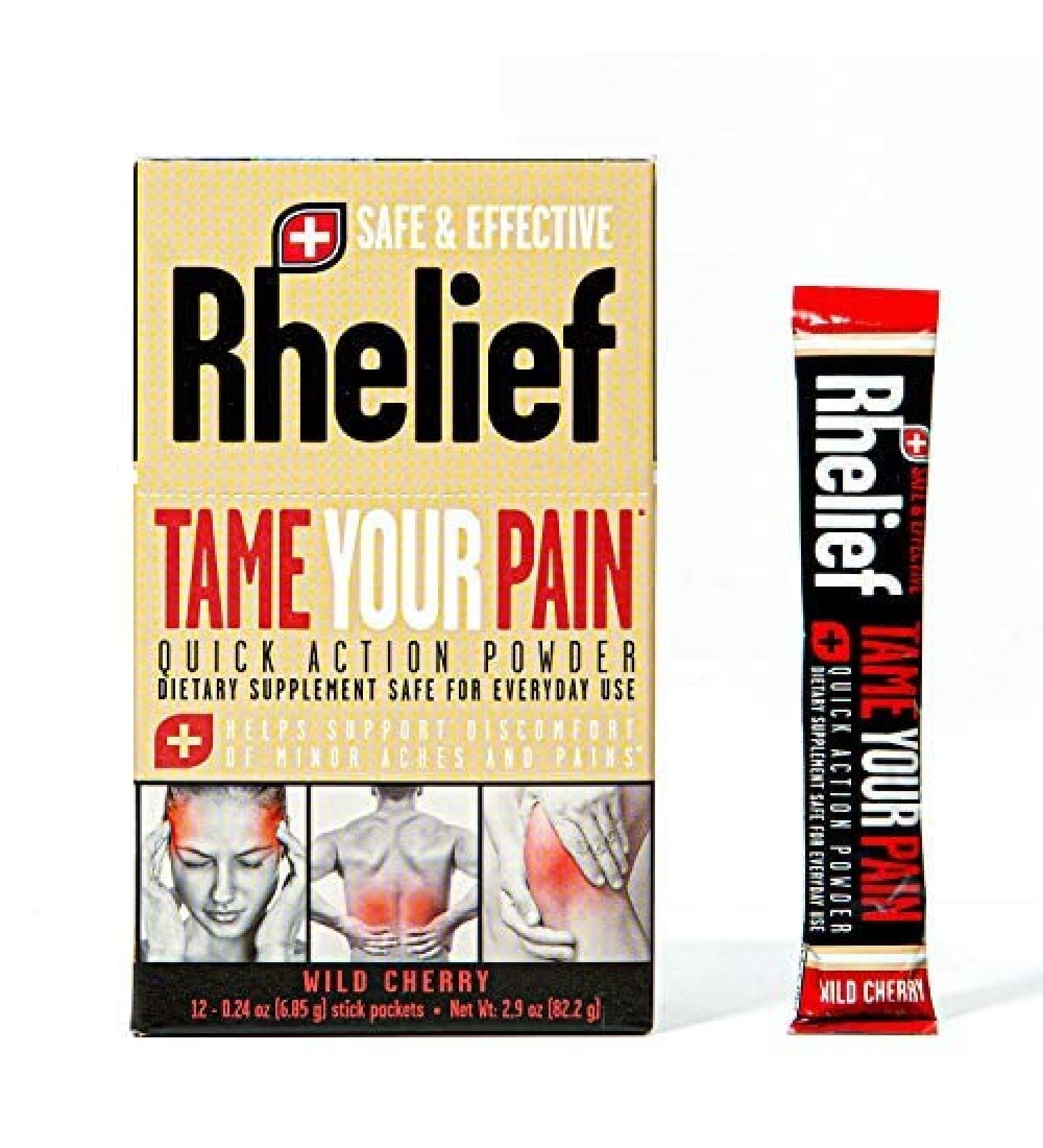 Dr. Riggs' Rhelief - Natural Pain & Joint Drink Mix Supplement - Cherry Flavor 72 Pack - Buy Online on GoSupps.com