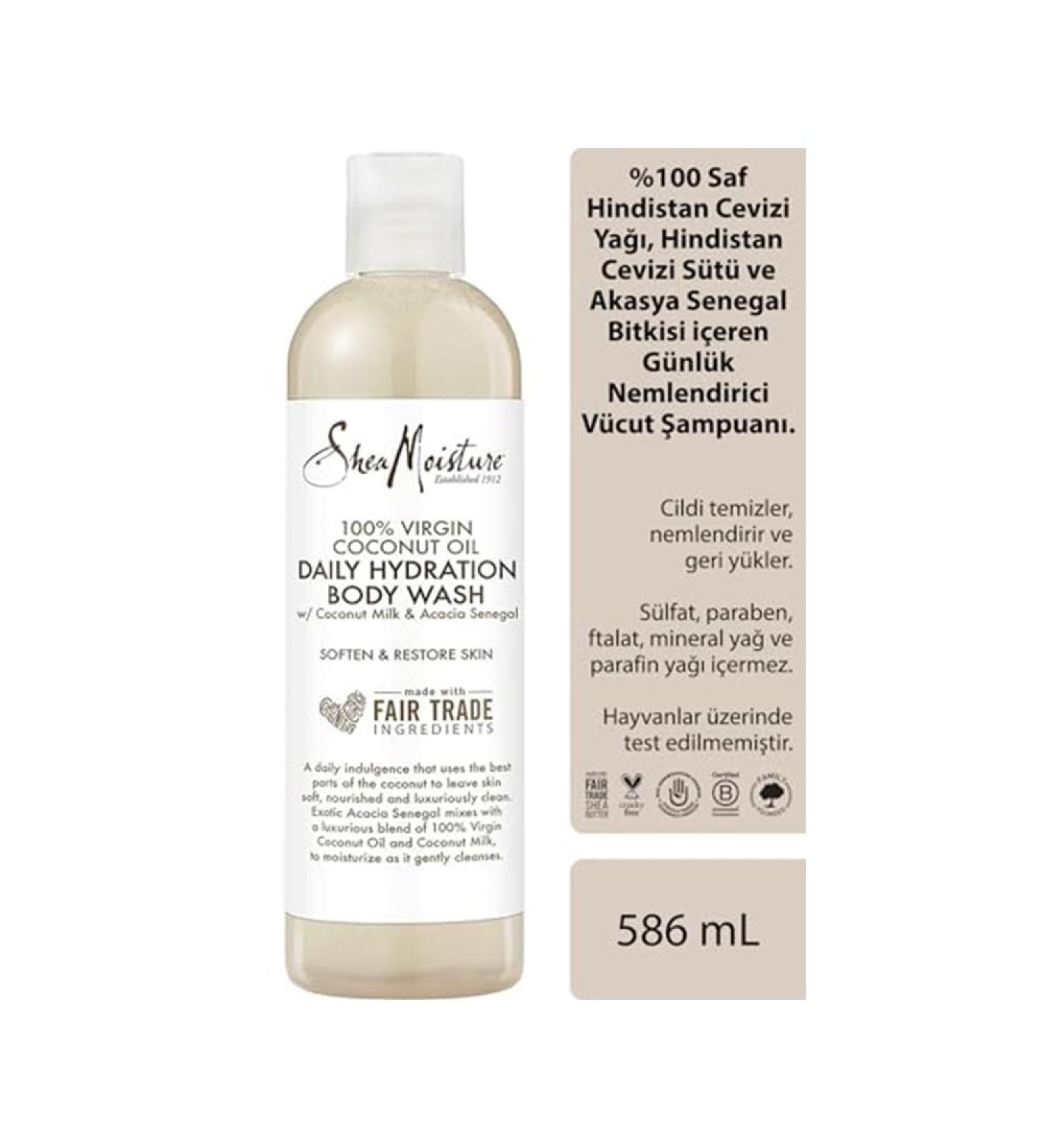 Buy SheaMoisture Virgin Coconut Oil Body Wash - 19.8 FL Oz | Hydrating & Nourishing | International Shipping Available - Buy Online on GoSupps.com