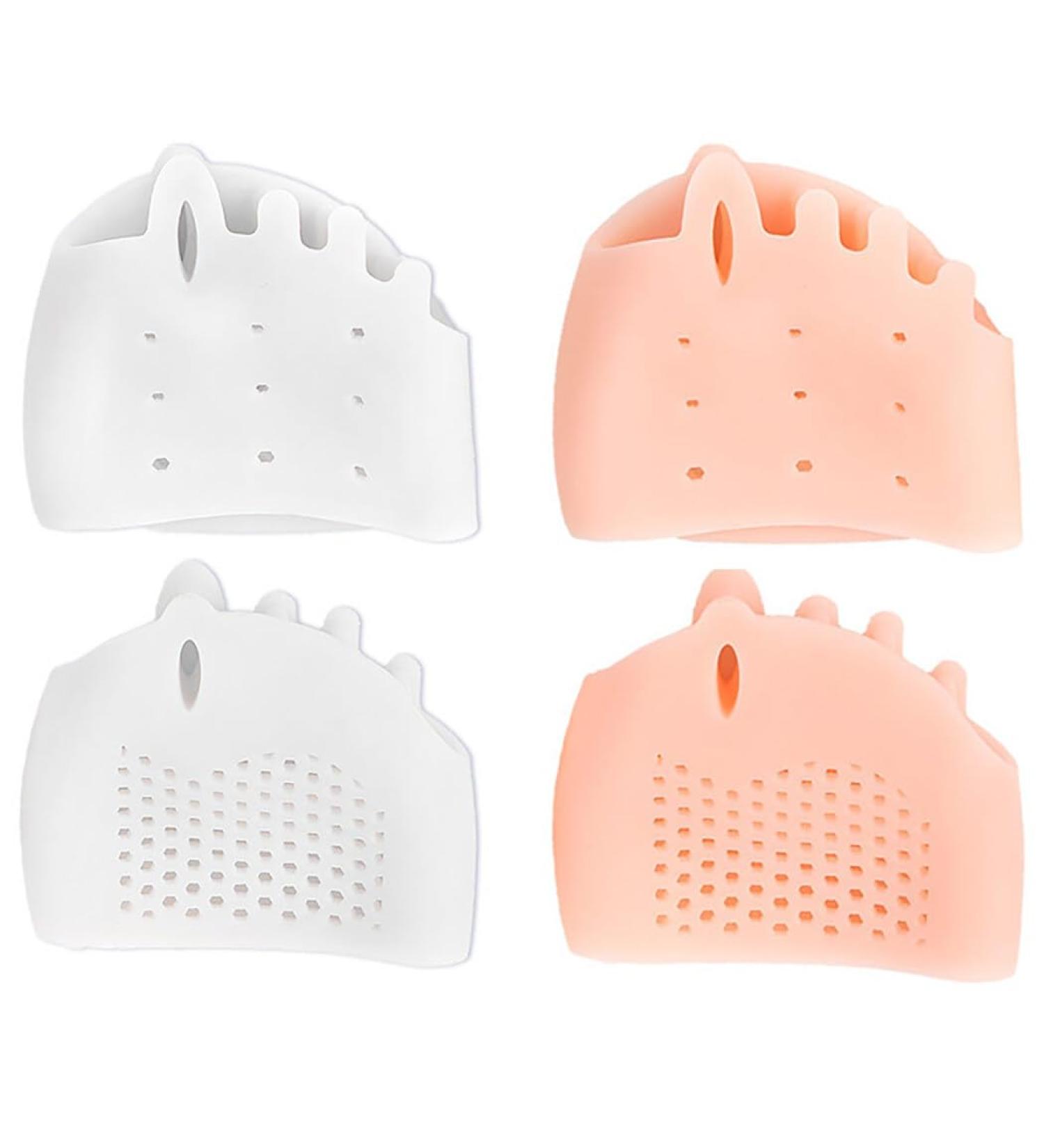 BOSREROY Soft Bunion Correction 5-Hole Toe Spacers Ergonomic Toe Straighteners for Hammer Pedicure Forefoot Relievers 2-Pack Separators - Buy Online on GoSupps.com