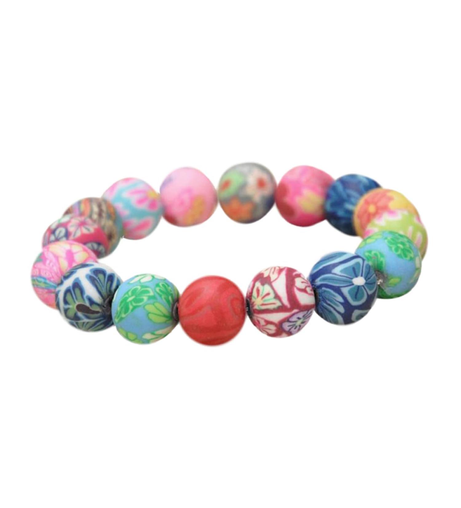 CALLARON Beach Bracelets Colorful Bracelet Friendship Bracelets Beaded Bracelet Beautiful Bracelet Unique Jewelry Elastic Bracelet Stretch Bracelet Lady Bracelet Pretty Bead Bracelet Miss - Buy Online on GoSupps.com