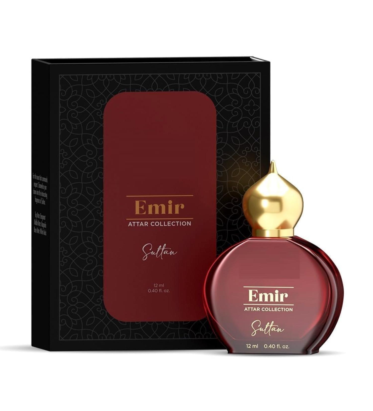 YUJI Sultan Emir Collection | Premium Long Lasting Sandalwood Liquid Fragrance Long Lasting Fragrance Perfum For Men & Women 12 ml - Buy Online on GoSupps.com