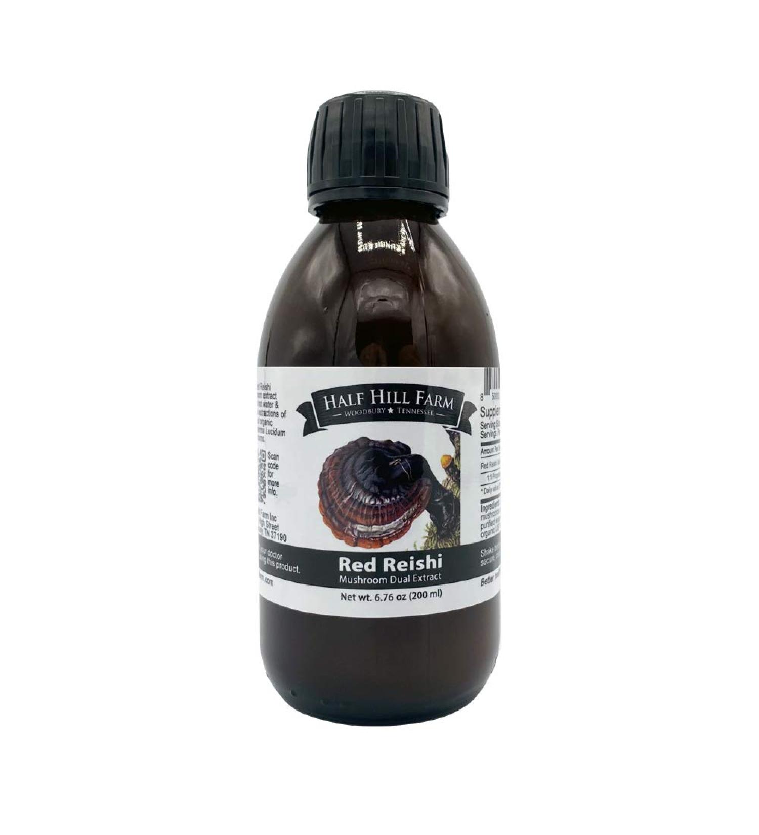 Half Hill Farm Red Reishi Mushroom Dual Extract 6.76 OZ - Buy Online on GoSupps.com