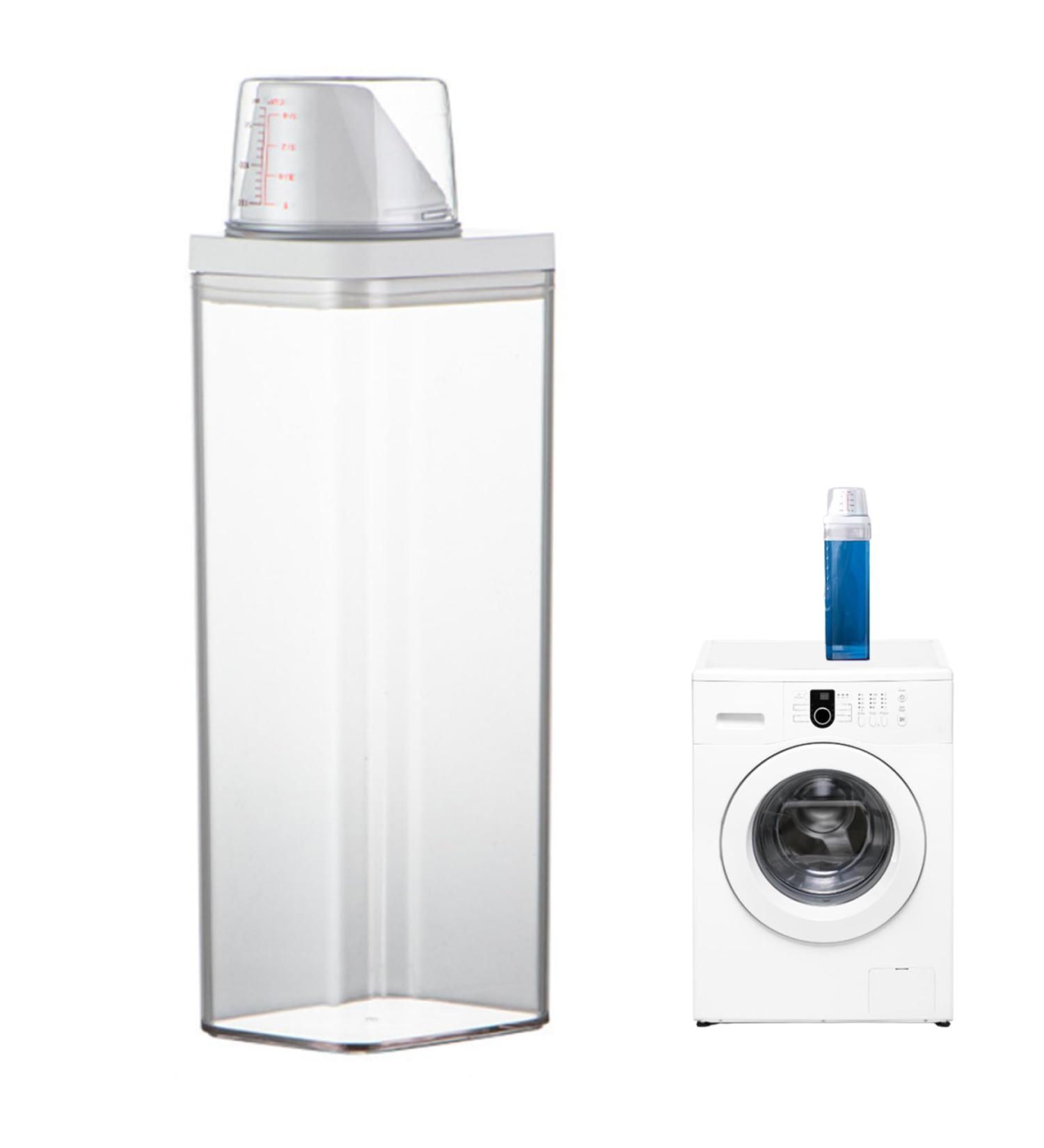 Washing Powder Storage 1900Ml Laundry Detergent Dispenser with Measuring Cup Moisture-Proof Reusable Empty Soap Detergent Box Container Laundry Detergent Storage - Buy Online on GoSupps.com