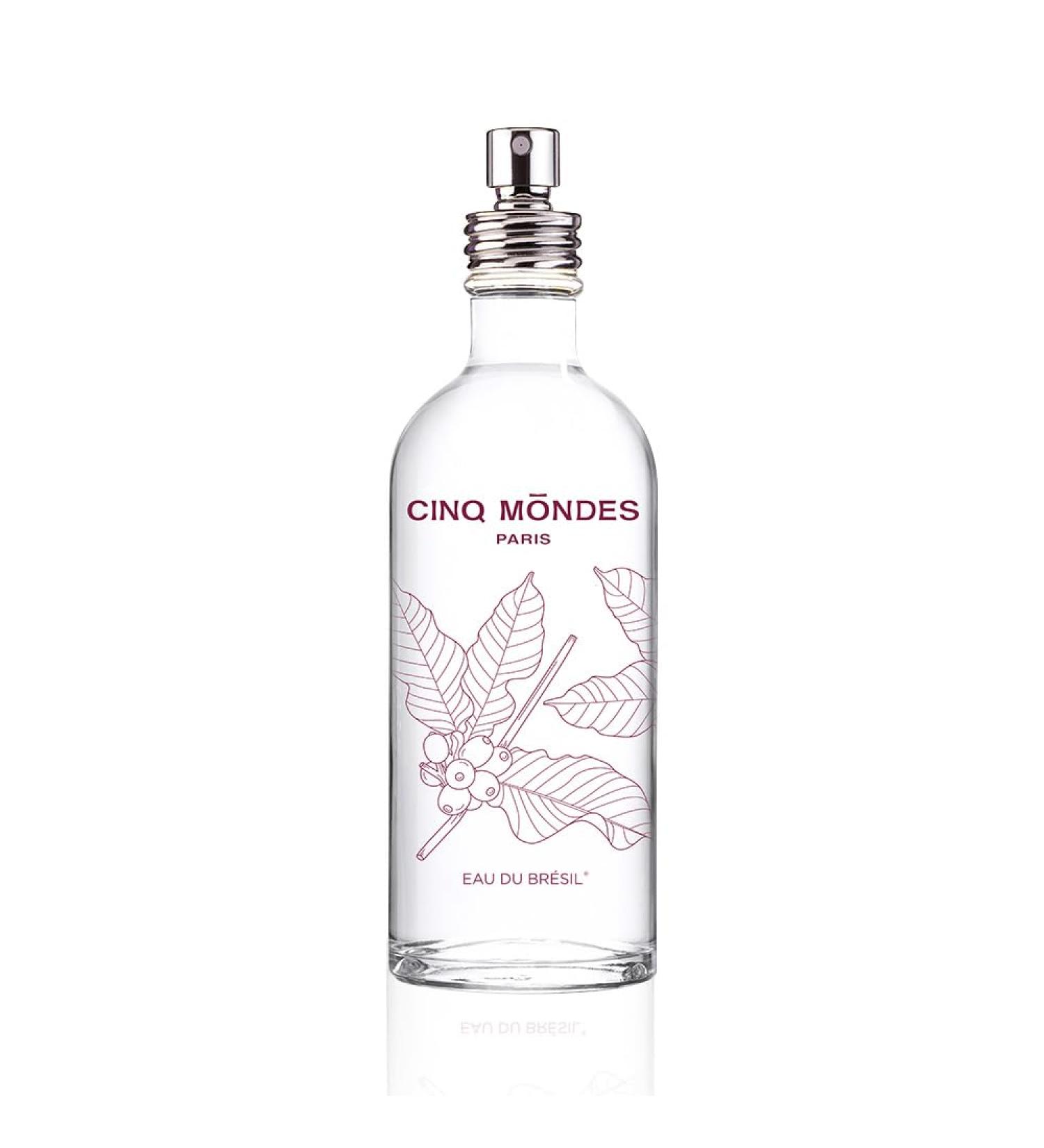 Cinq Mondes Eau Du Bresil Fresh Aromatic Mist- 3.4 Fl.Oz. - Body Spray - For Home Linens And Pillows - Exotic And Citrus Fragrance With Lime Pulp And Coconut Water