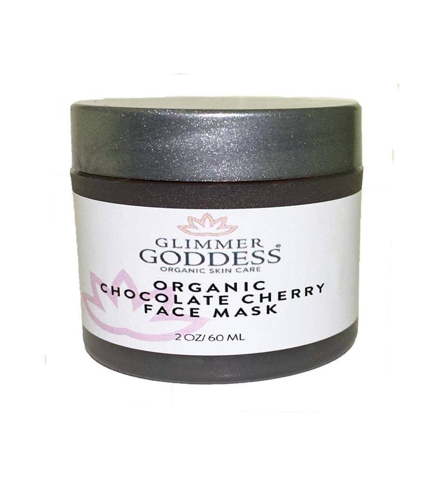 Buy Glimmer Goddess Organic Exfoliating Chocolate Cherry Face Mask - Hydrates & Brightens Skin | 2 oz - International Shipping Available - Buy Online on GoSupps.com