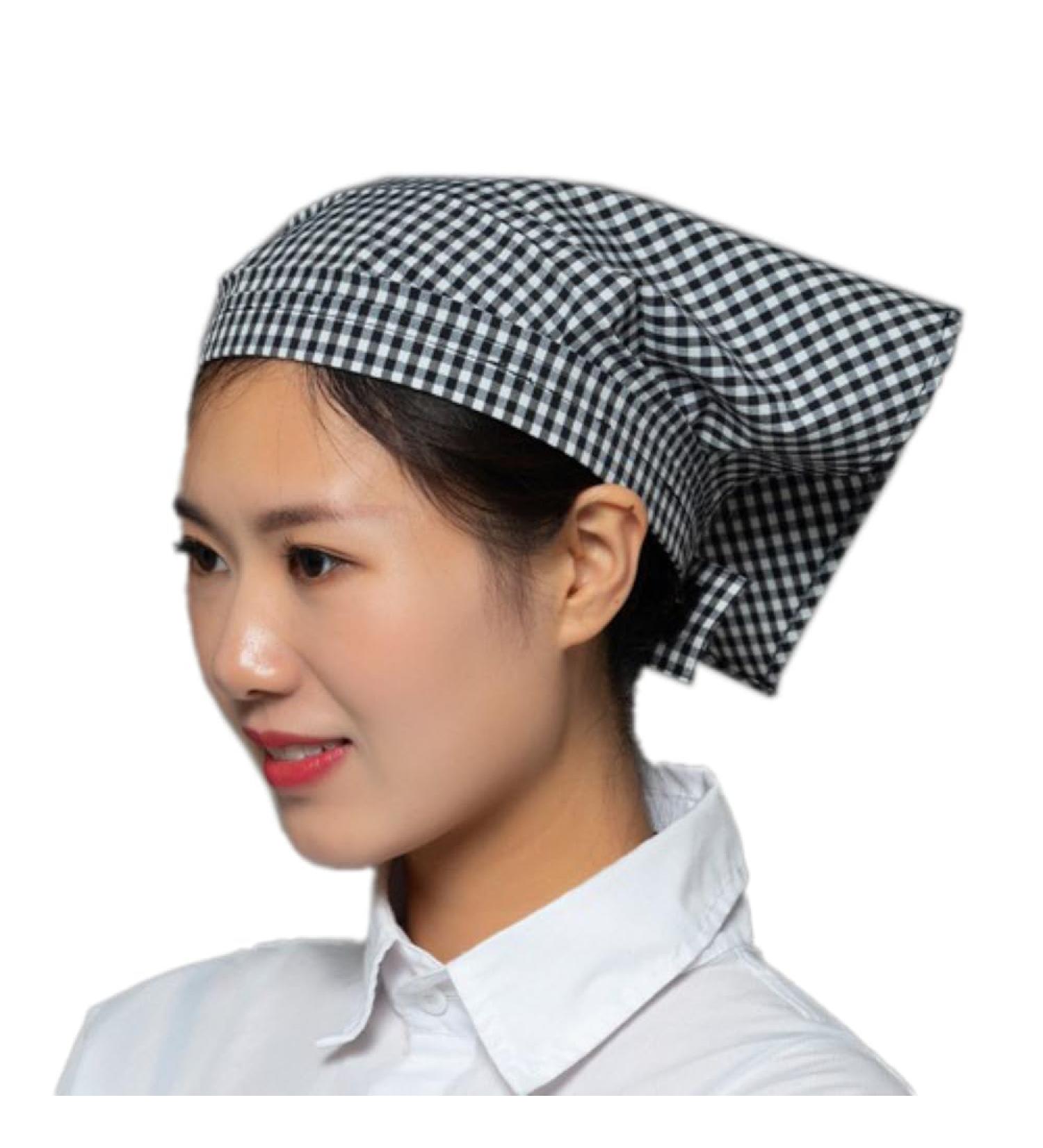 1 Piece Triangular Headscarf Headscarf Hair Bands Headbands Triangle Scarf Hair Scarf Hair Accessories Headwear for Men Women for Waiters Kitchen Dining Room Black/White black / white - Buy Online on GoSupps.com