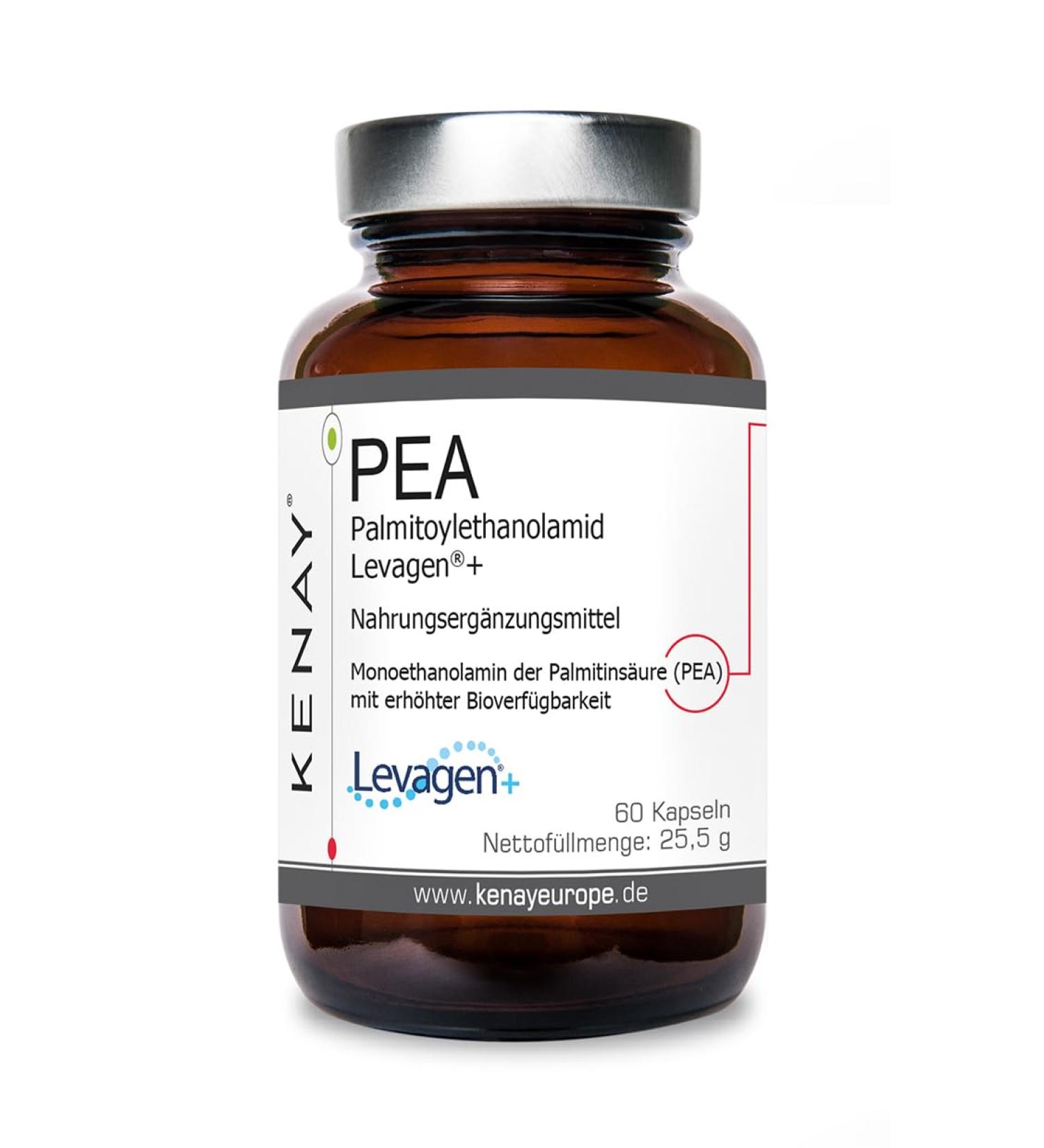  kenay PEA Levagen + Dietary Supplement 60 Vegan Capsules - Buy Online on GoSupps.com