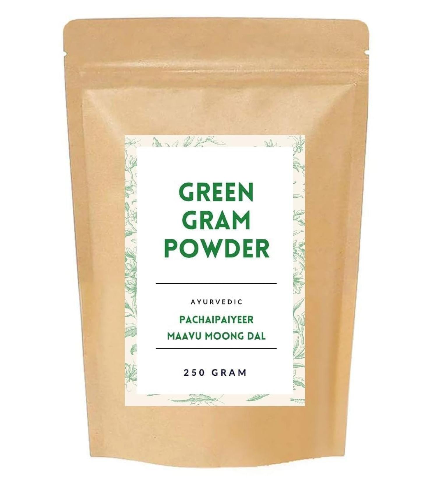 aj 100gm Ayurvedic Homemade Green Gram/Moong Dal Powder for Removes Dead Skin Cells Acne and Pimples Improve Hair Strength