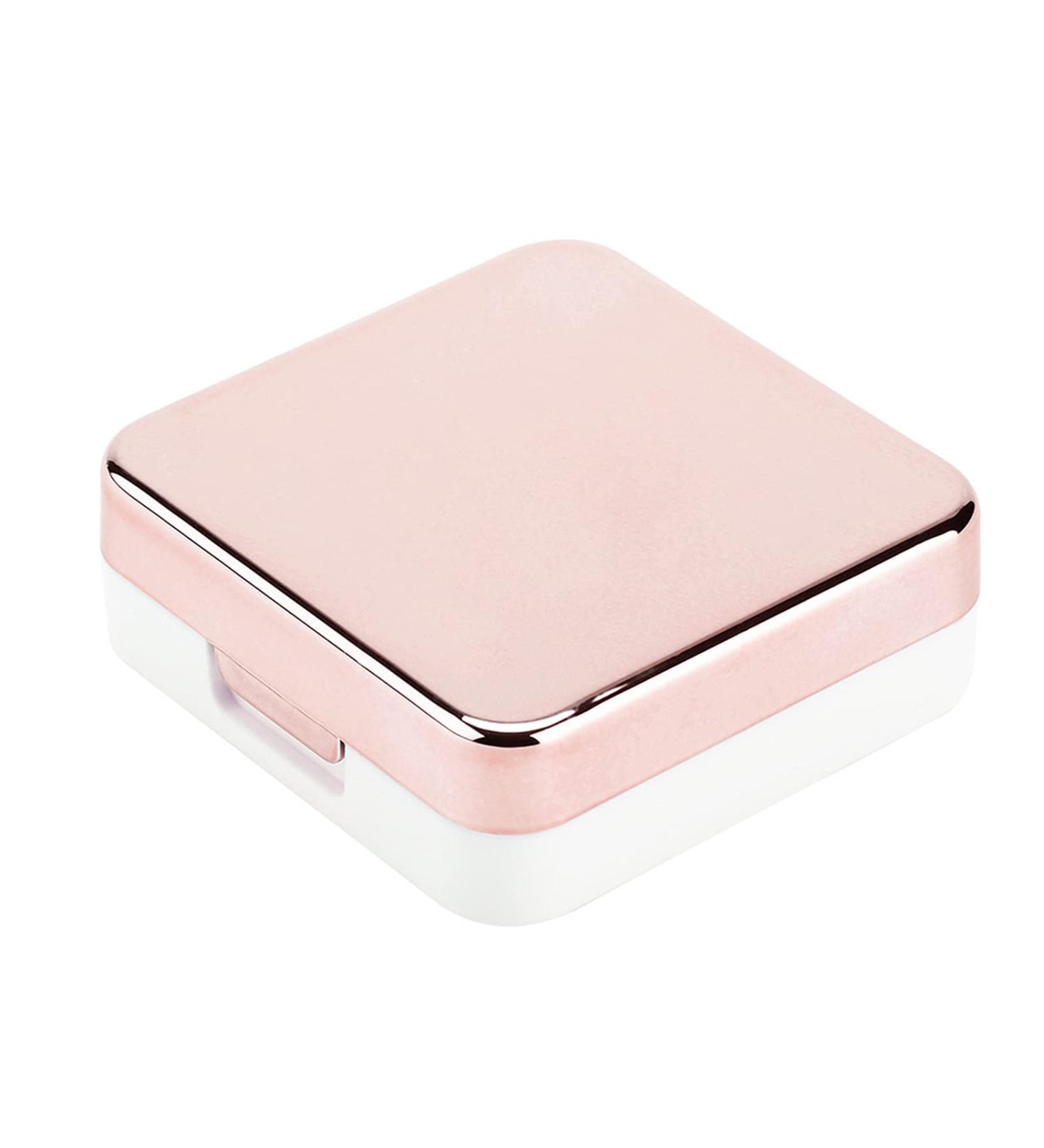 Kikyo Lens Box - Contact Lens Travel Set with Cleaning Disc | Sensitive & Stylish Light Pink for Daily Outdoor Use - Buy Online on GoSupps.com