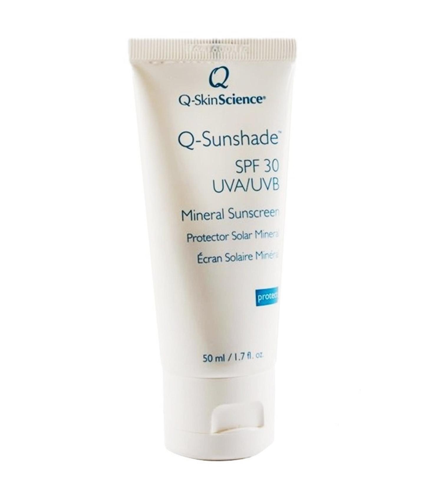 Q-Sunshade SPF 30 UVA/UVB Mineral Sunscreen  transparent 1.7 fl. oz./50 ml.