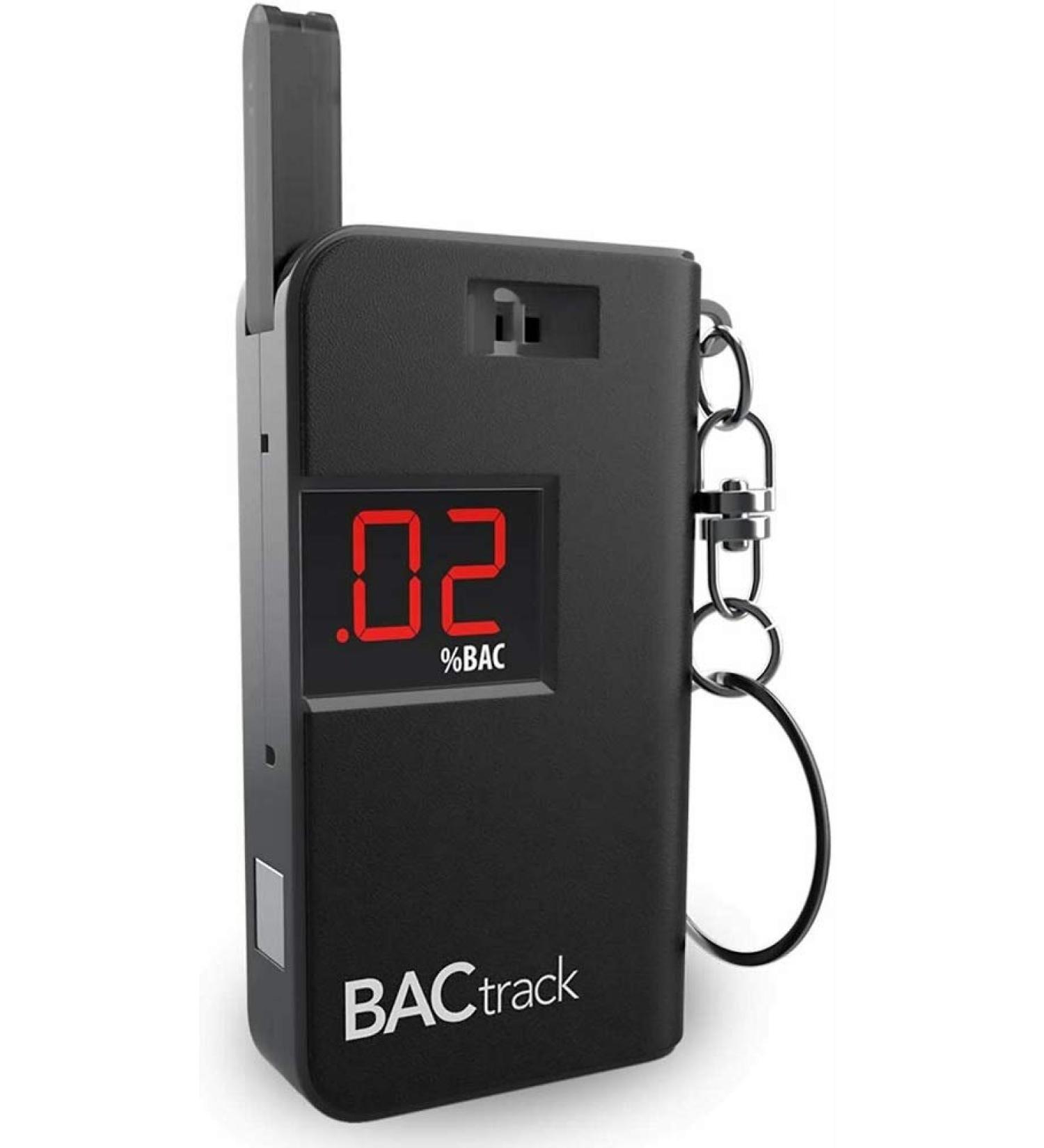 Portable Pocket Keychain Breathalyzer Tester - Black | Compact Alcohol Testing Device - Buy Online on GoSupps.com