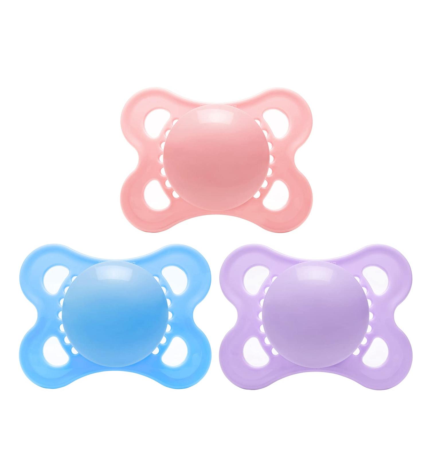 LittleForBig Large Shield Pacifier Generation-3 Adult Size 3 - Pink/Purple/Blue 3-Pack | Perfect for All Ages - Buy Online on GoSupps.com