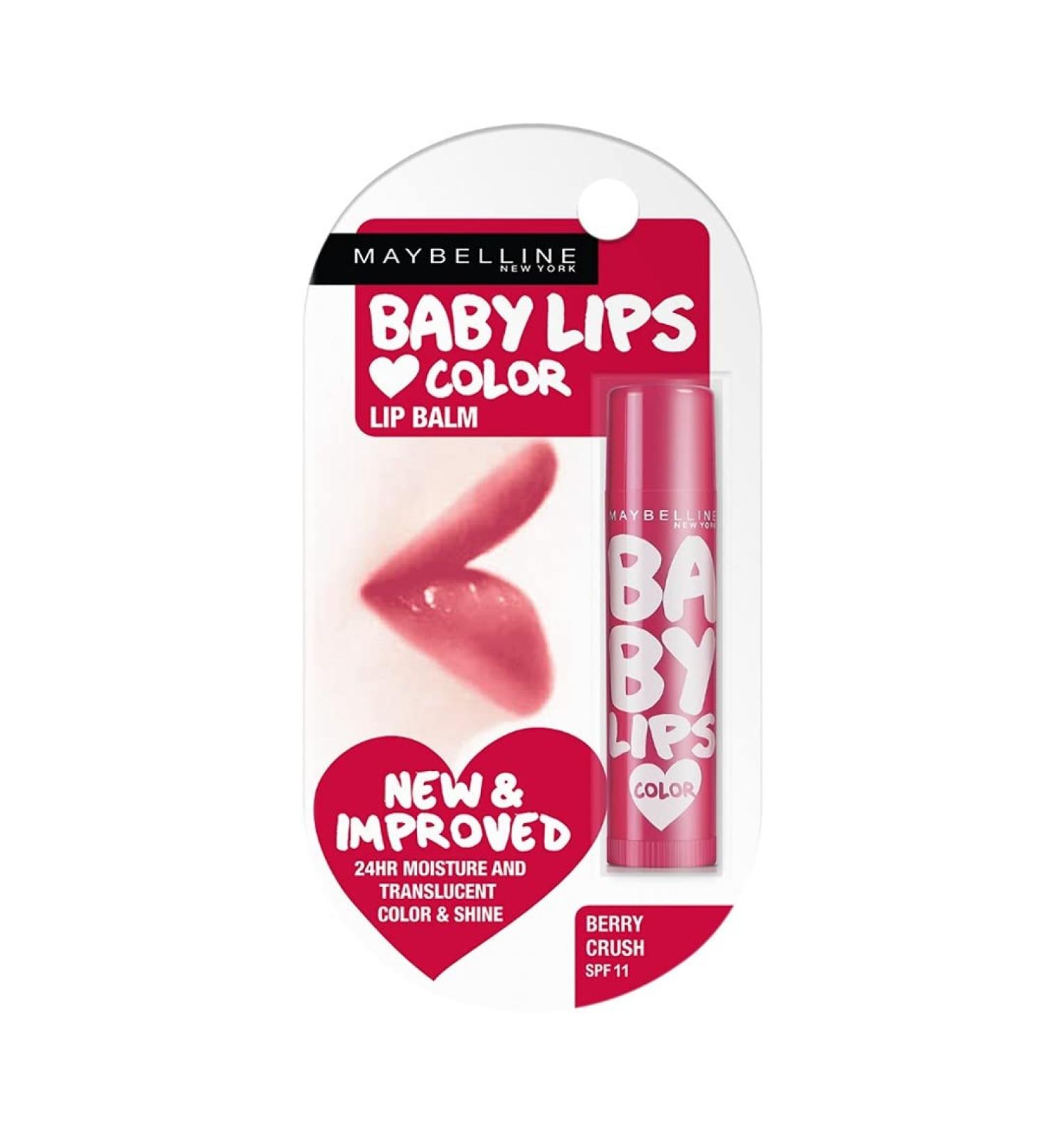 Maybelline Baby Lips Color SPF 16 Lip Balm - Berry Crush 4.5g | Shop Internationally - Buy Online on GoSupps.com