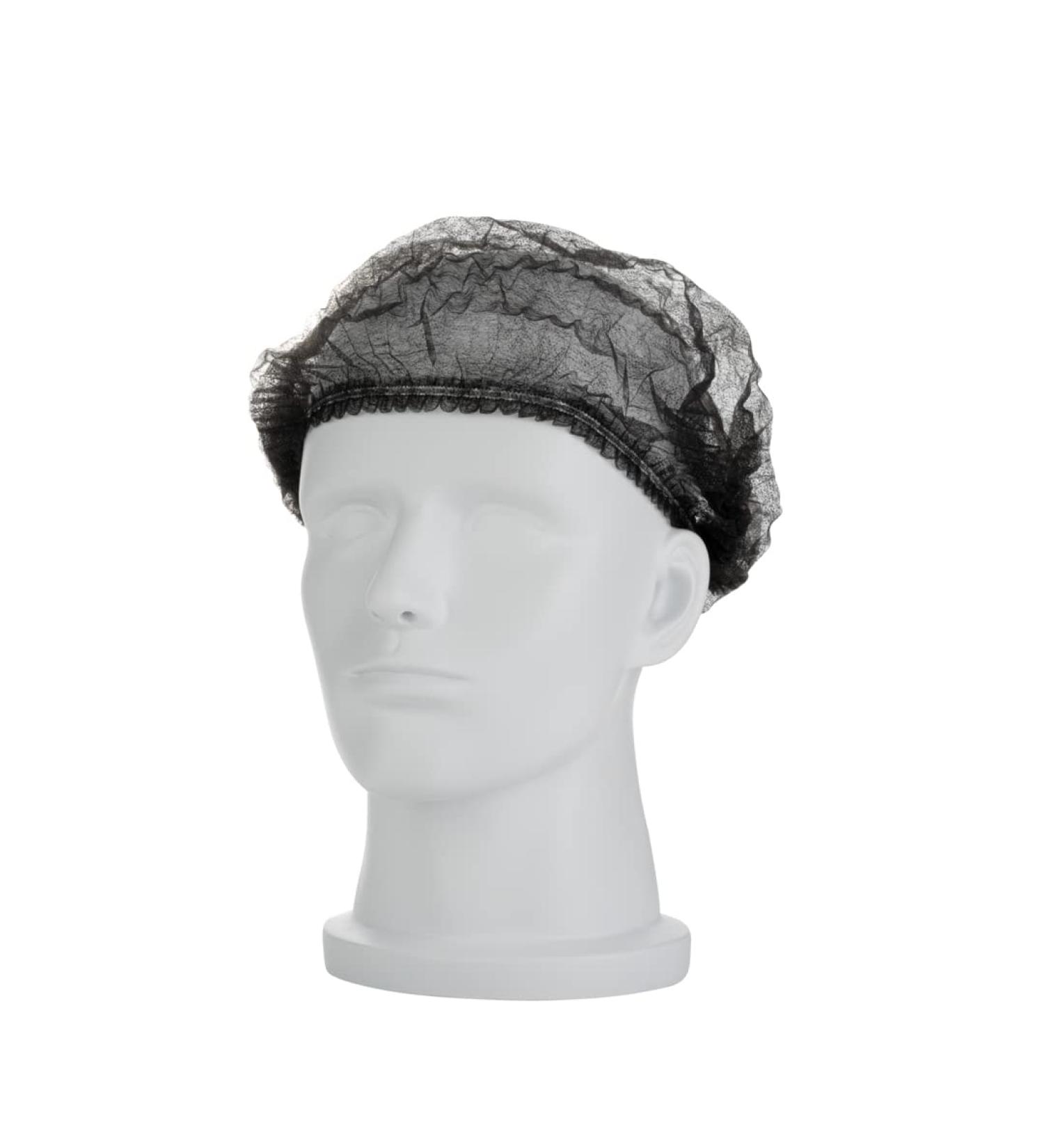 Restaurantware Clean Tek 21 Disposable Bouffant Caps - 1000 Pack | Non-Woven Hairnets for Foodservice, Salons, Spas | Lightweight & Breathable Black Hair Net - Buy Online on GoSupps.com