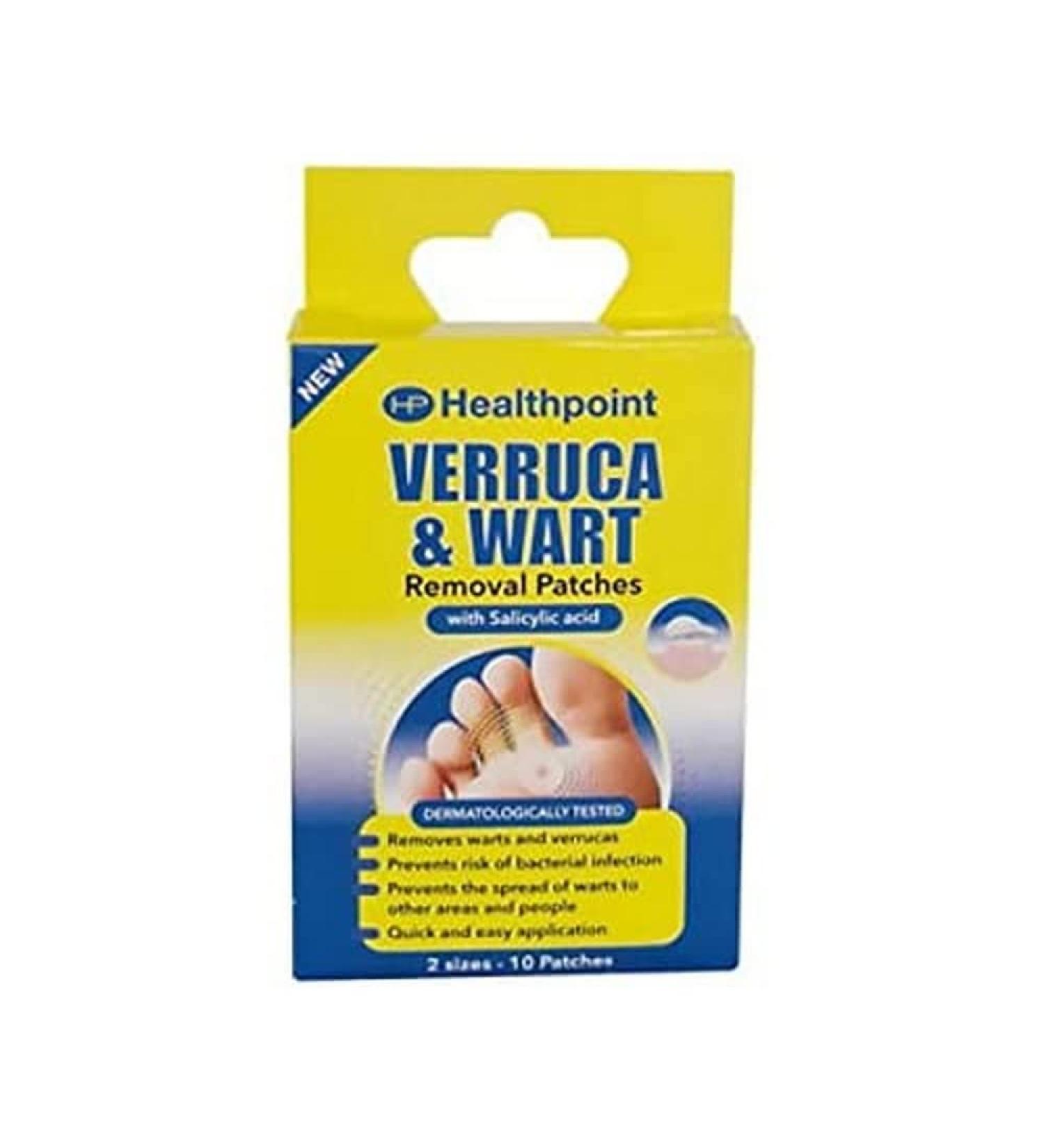 Healthpoint Verruca & Wart Removal Patches 2 Sizes 10 Patches