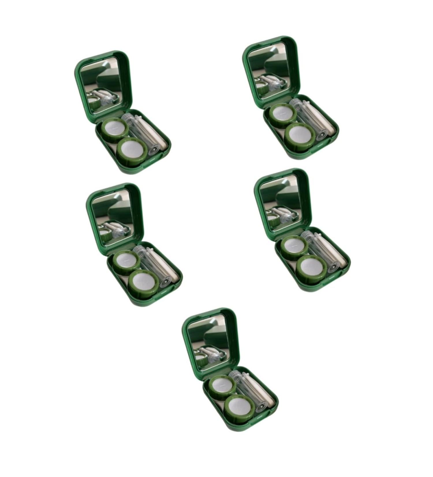 Shop Gatuida Cute Contact Lens Container with Mirror - Small Plastic Cosmetic Lens Organizer for Makeup - Ideal Holder for Lenses - Buy Online on GoSupps.com