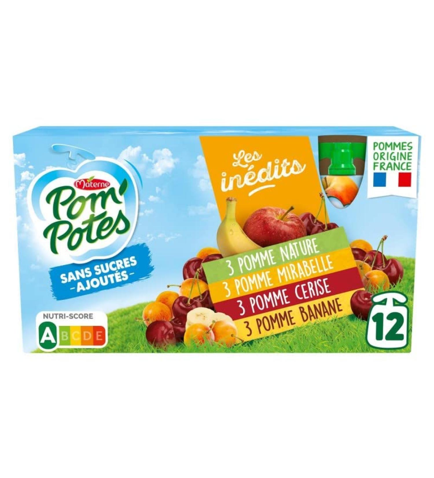 POM'POTES - No Added Sugar Multivarieties 1080G - Pack of 3 - Buy Online on GoSupps.com