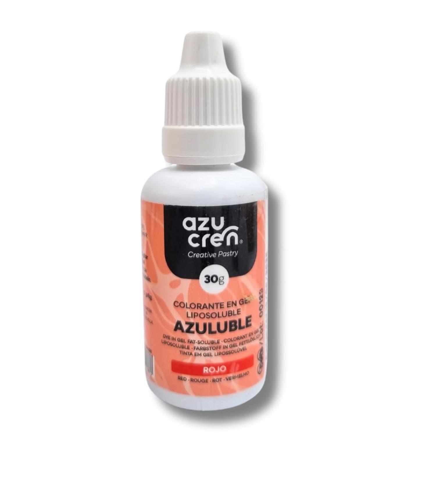 Azucren Oil Based Food Gel Colouring Red Ideal for Chocolate Buttercream and Cream 30 G - Buy Online on GoSupps.com