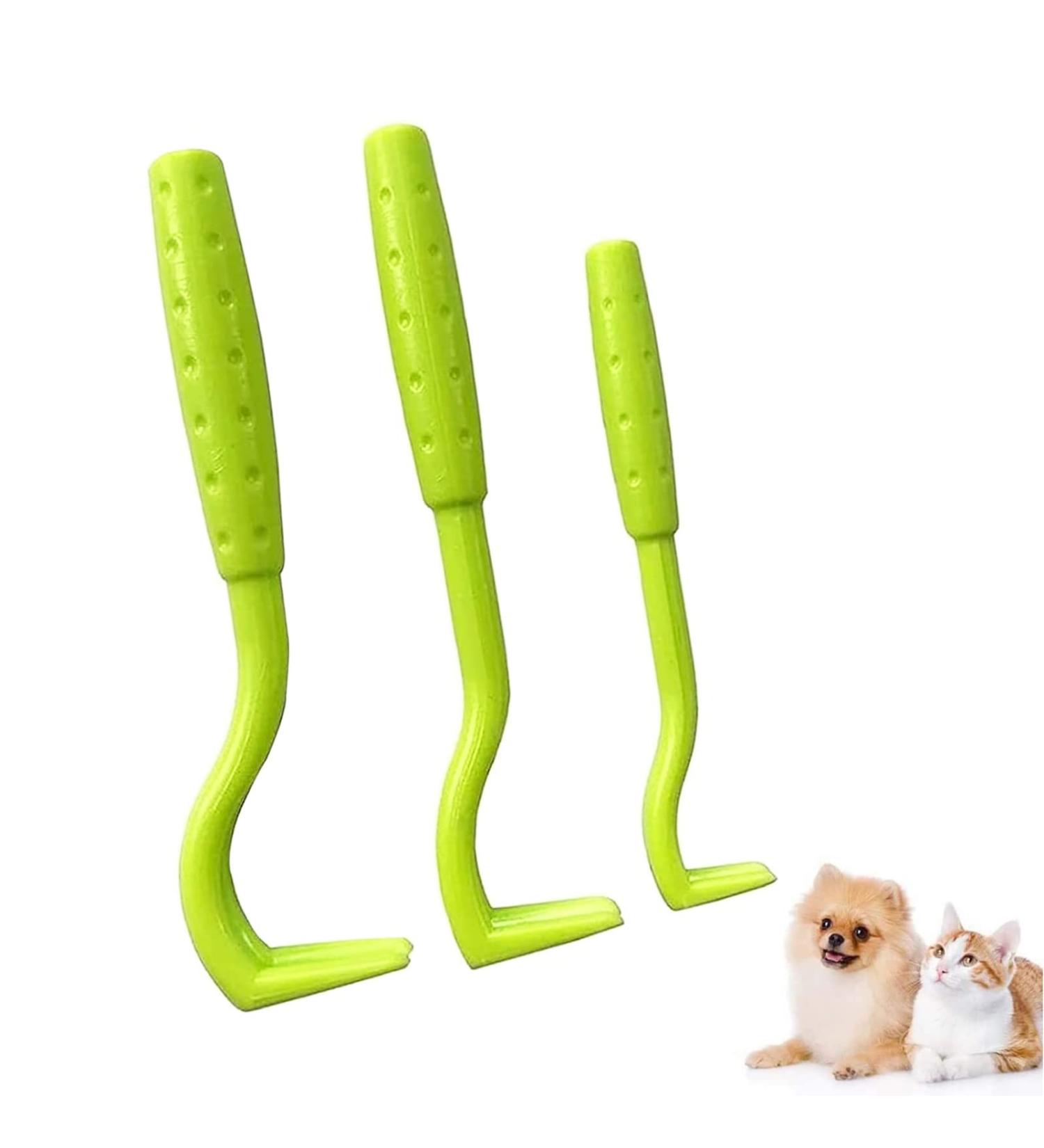 Izyufan Tick Remover Tool 3 Pcs - Painlessly Removes Ticks for Dogs, Cats, and Humans - Green - Buy Online on GoSupps.com
