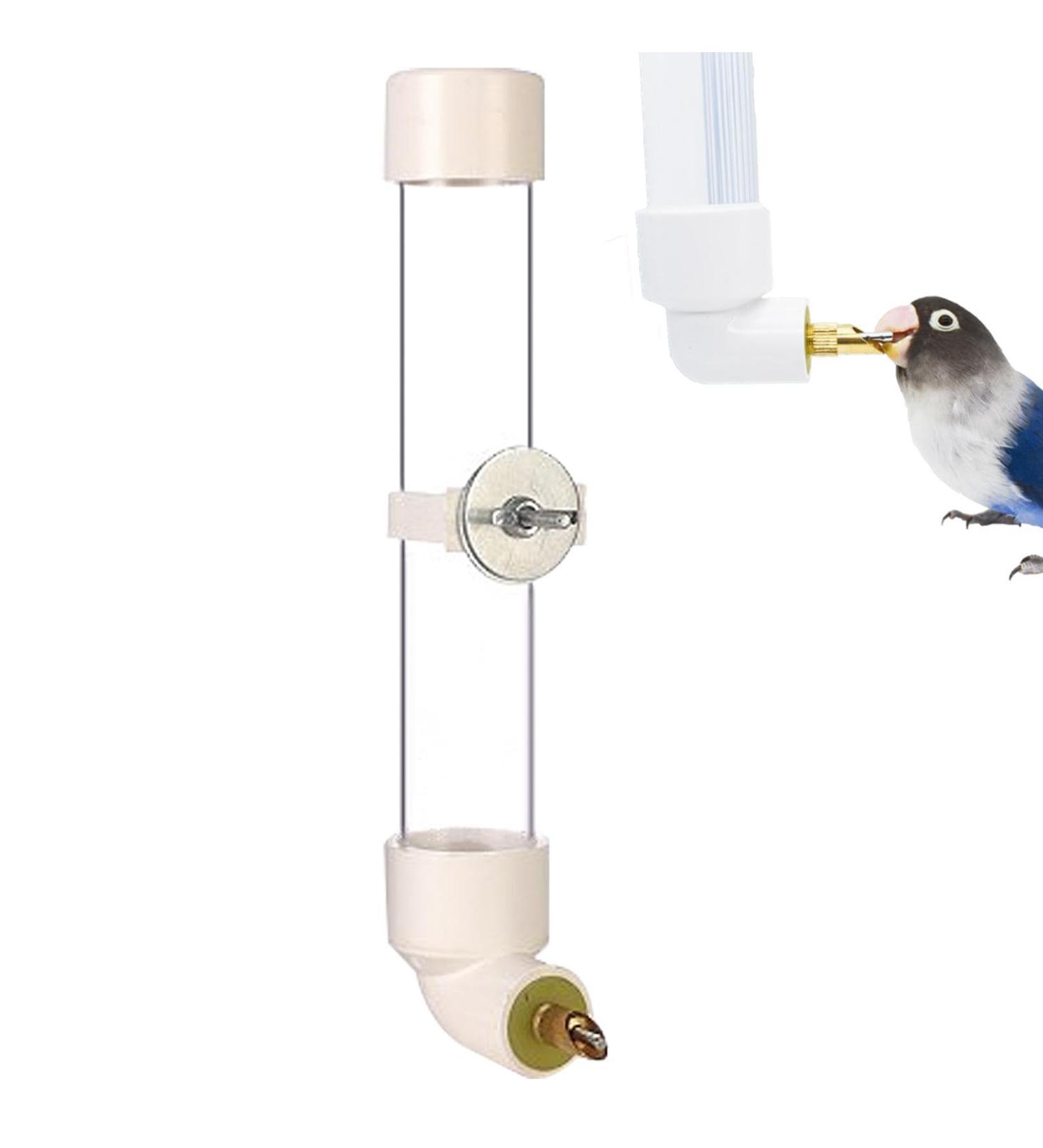 130ml Bird Water Dispenser | Automatic Hanging Feeder for Parrots Budgies & Lovebirds | Portable Drink Bottle for Birds - Buy Online on GoSupps.com