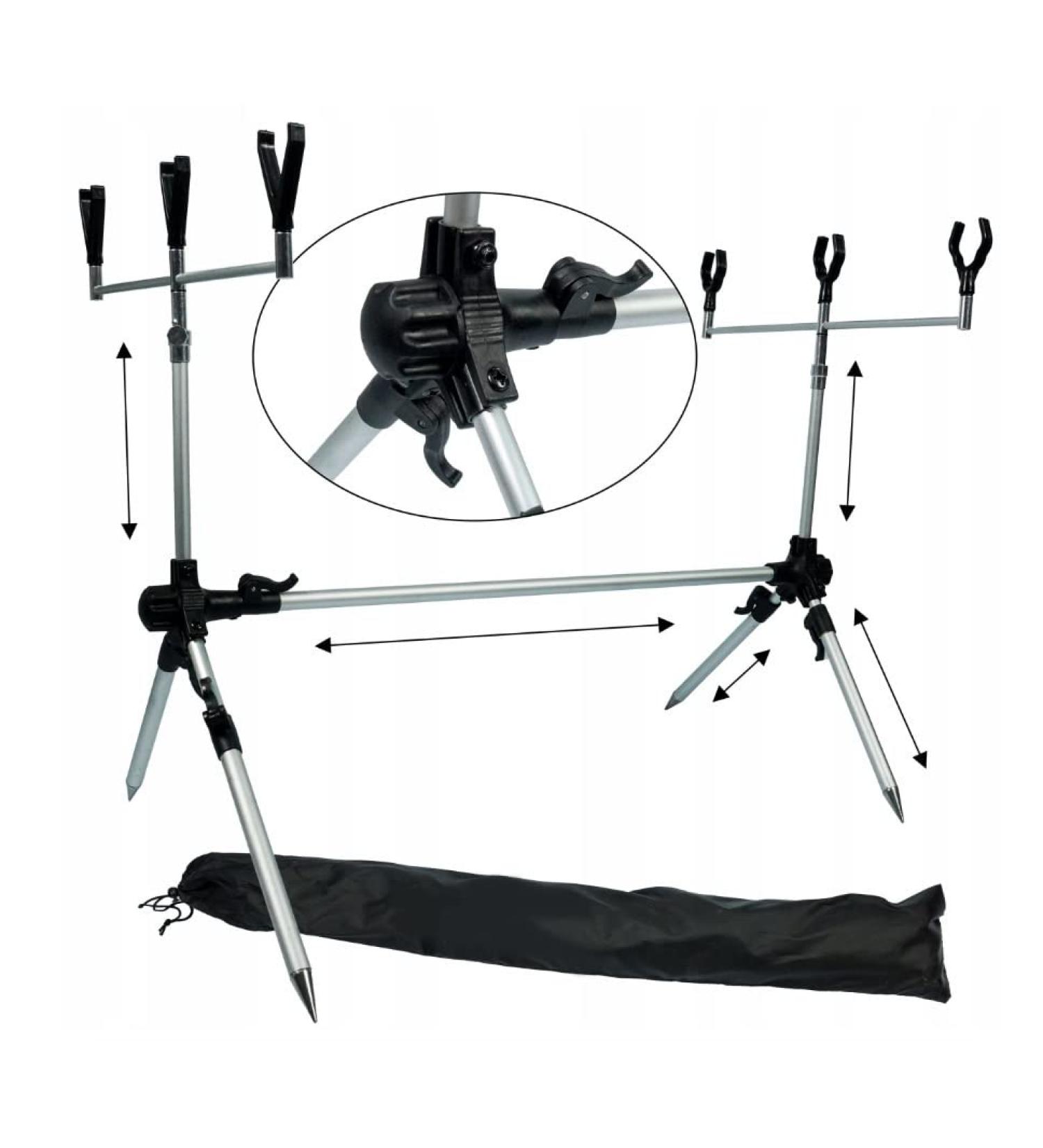 Adjustable Rod Pod Carp Fishing Rod Holder - Durable Rod Rests for Secure Fishing | International Shipping Available - Buy Online on GoSupps.com