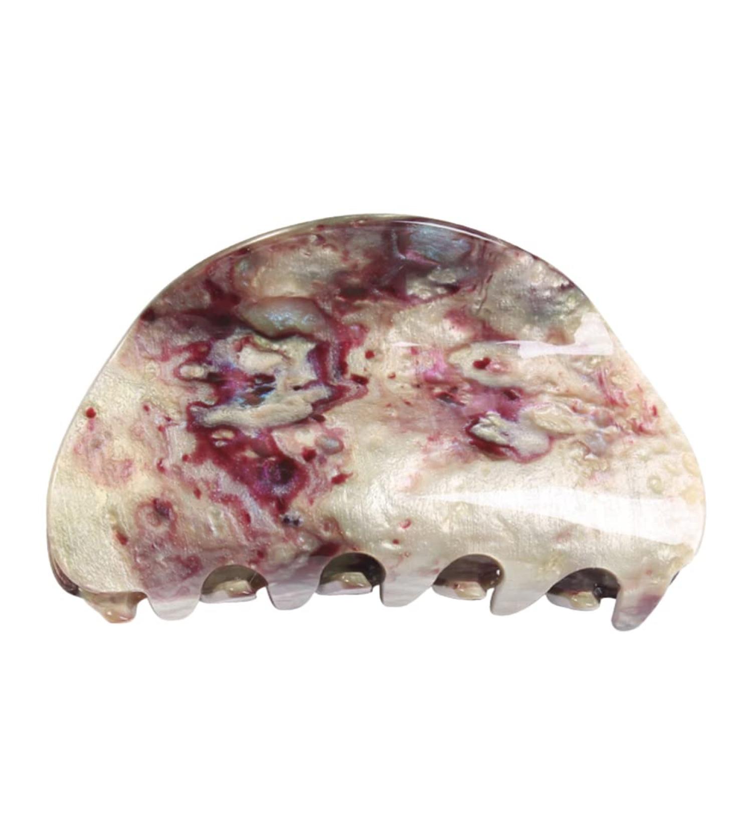 Acetate Hair Jaw Clips - White Purple Tortoise Shell French Hair Clamps for Women and Girls - Korean Style Hair Accessories - Set of 6 - Buy Online on GoSupps.com