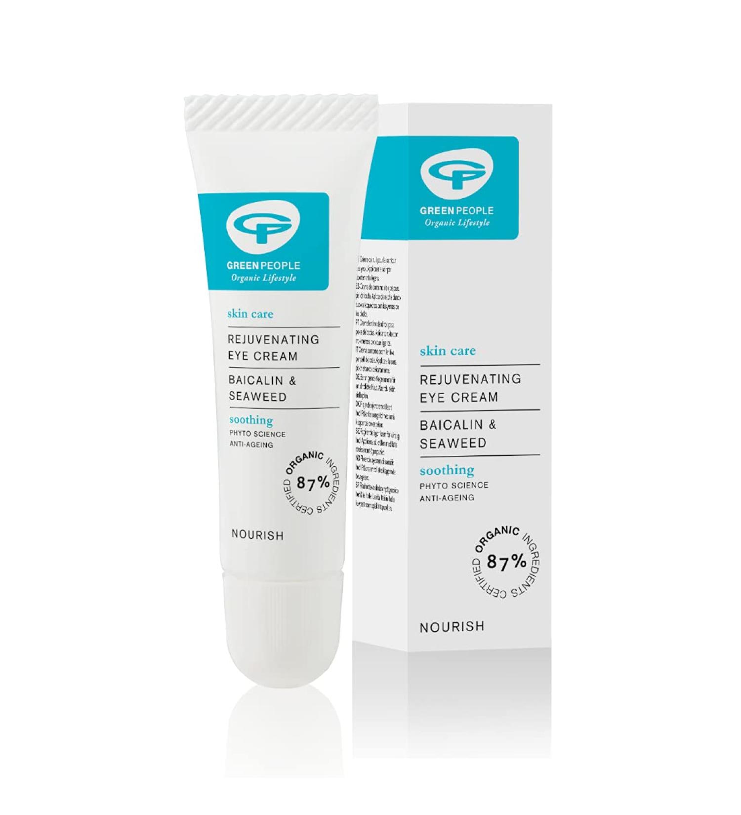 Green People Rejuvenating Cream 10ml | Anti-Aging Eye Cream with Seaweed | Vegan & Paraben-Free | Ideal for Dry Mature Skin | Day & Night Use - Buy Online on GoSupps.com