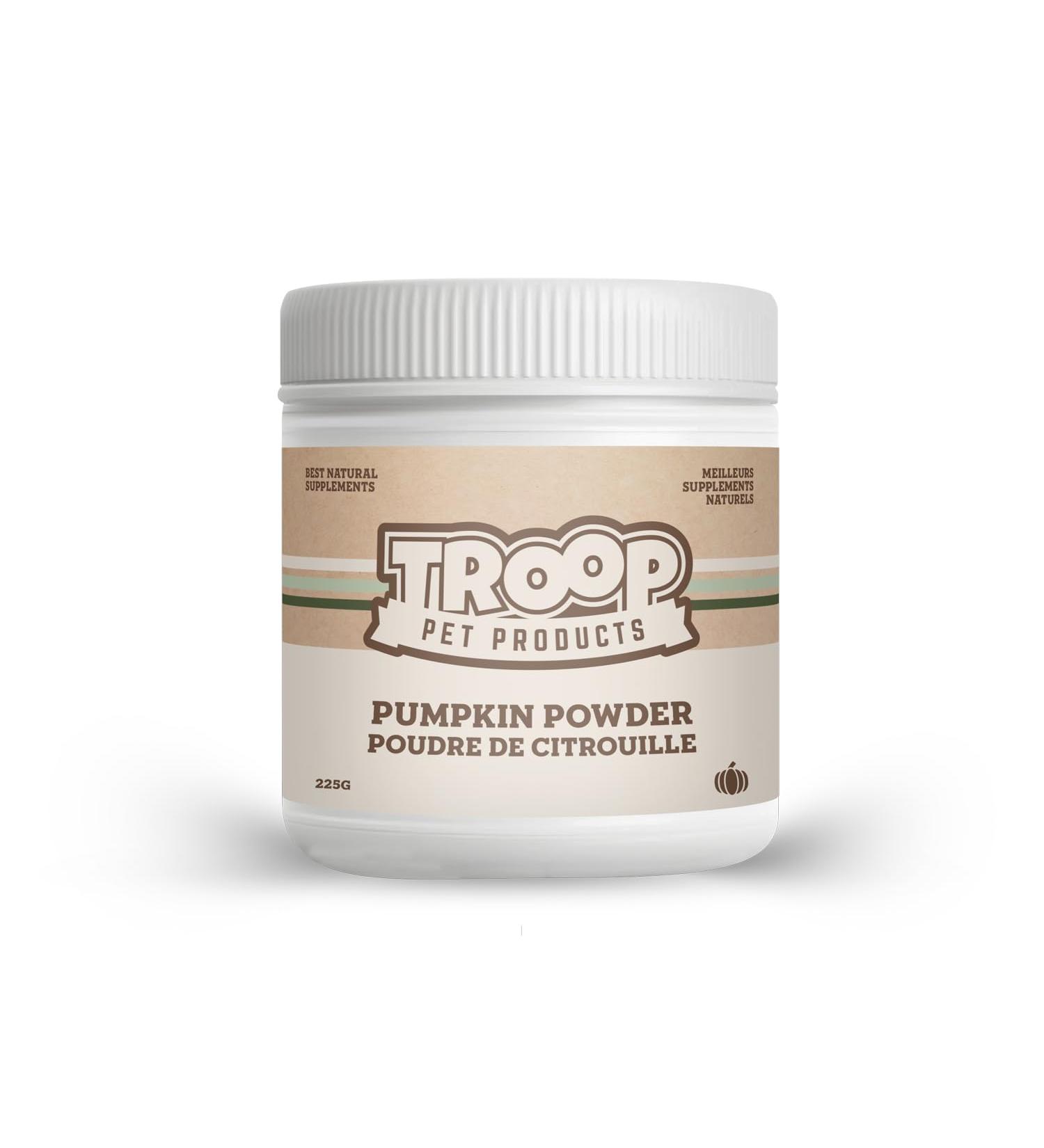 Troop Pet Products Pumpkin Powder 225 gram (Pack of 1) - Packaging May Vary Treats - Buy Online on GoSupps.com