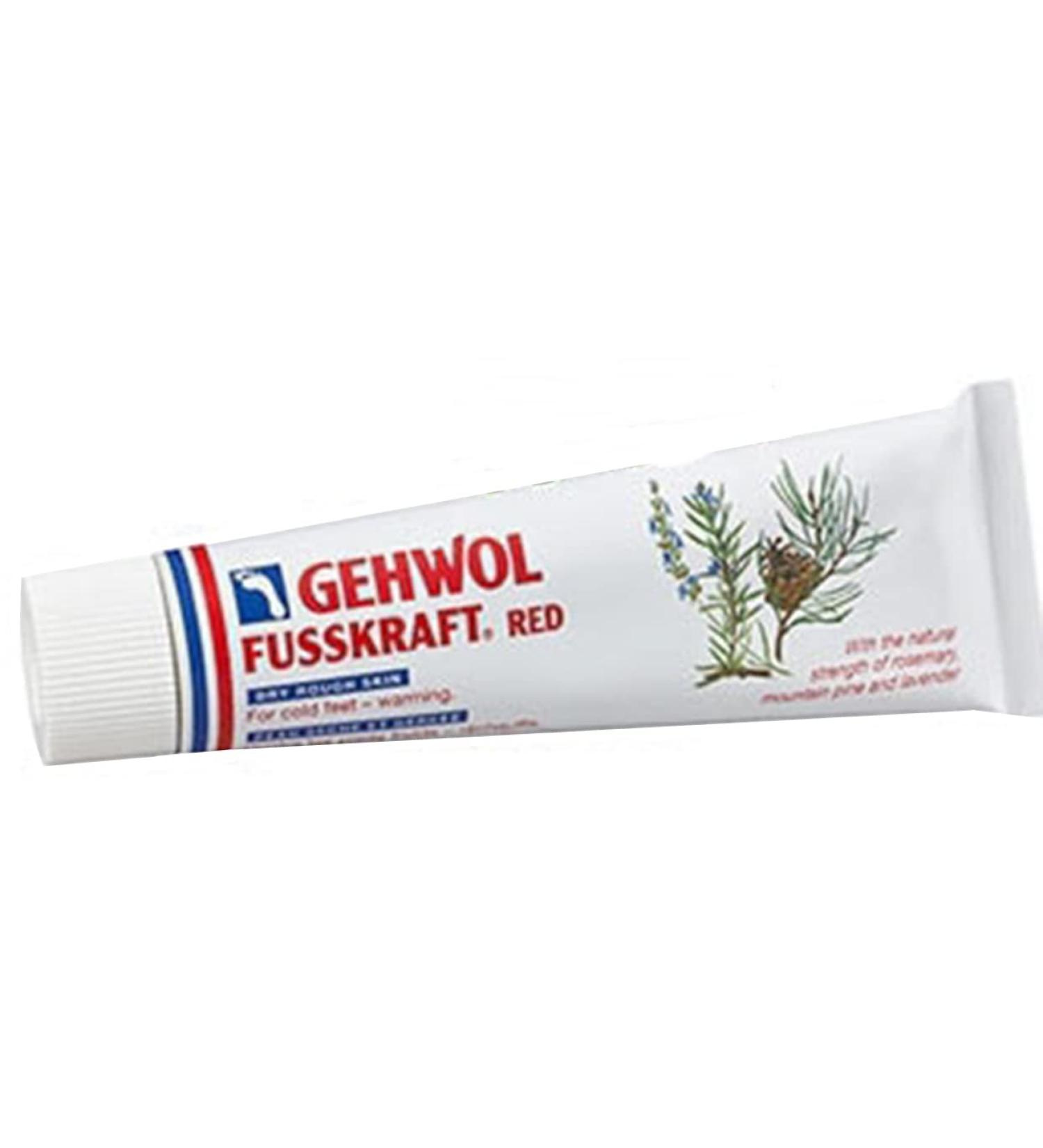 Wall Footpower Red Rich plasticized foot cream for dry rough skin 75 ml with a warming effect ideal for cold feet with storage bag dermatologically tested made in Germany