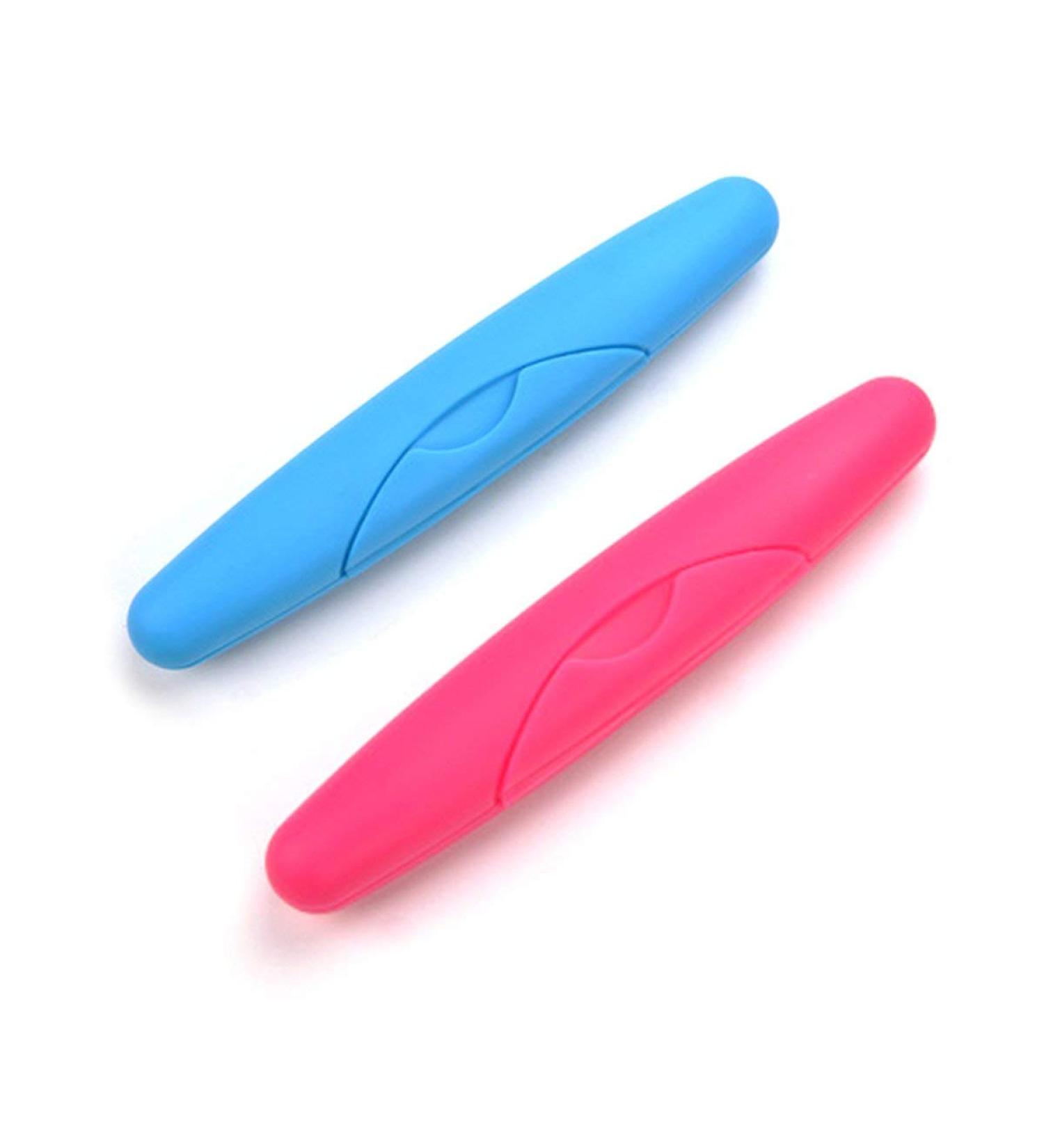 BESTOMZ Toothbrush Case - Portable Travel Container (2 Pack) | Durable Storage for Hygiene on the Go - Buy Online on GoSupps.com