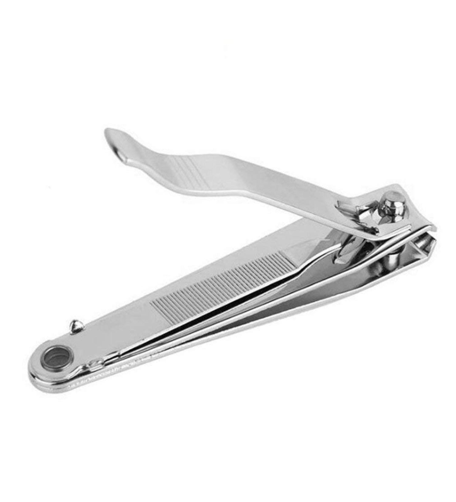 CHJHJKG Nail Clippers (Beauty) Nail Clippers Household Flat Nail Clippers Convenient and Practical Stainless Steel Nail Clippers with File(Stripe)