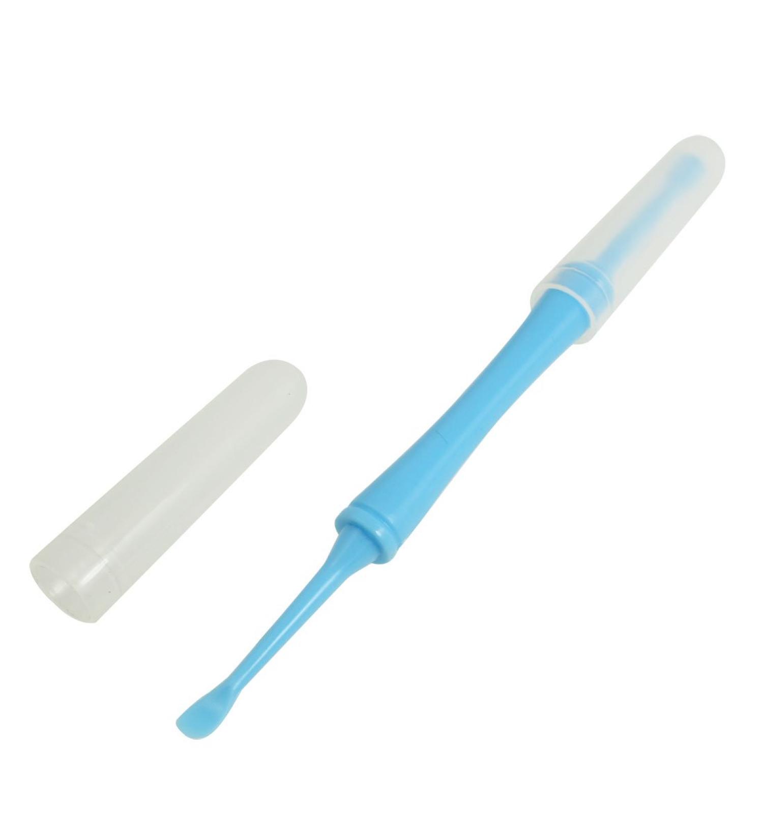 Qtqgoitem Blue Plastic Handle Make up Tool Ear Cleaner Swab Earpick Earwax Curette Remover (Model: 11d 423 965 464 d14)