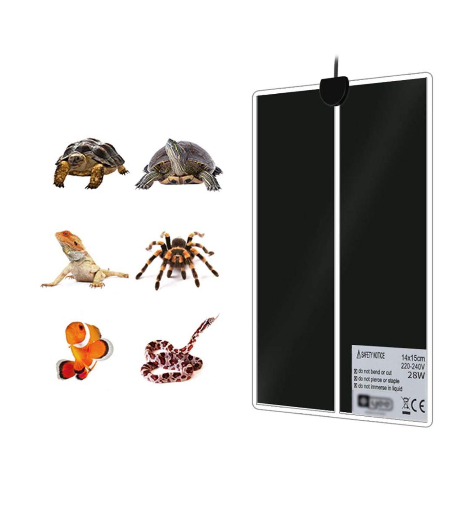 seveni Reptile Heat Mats 28/35/45W Adjustable Reptile Heat Pad With Temperature Control For Reptiles Turtle Snakes Lizard Gecko Spider Crawler - Safety Aquarium Tortoise Heat Mat Thermostat - Buy Online on GoSupps.com