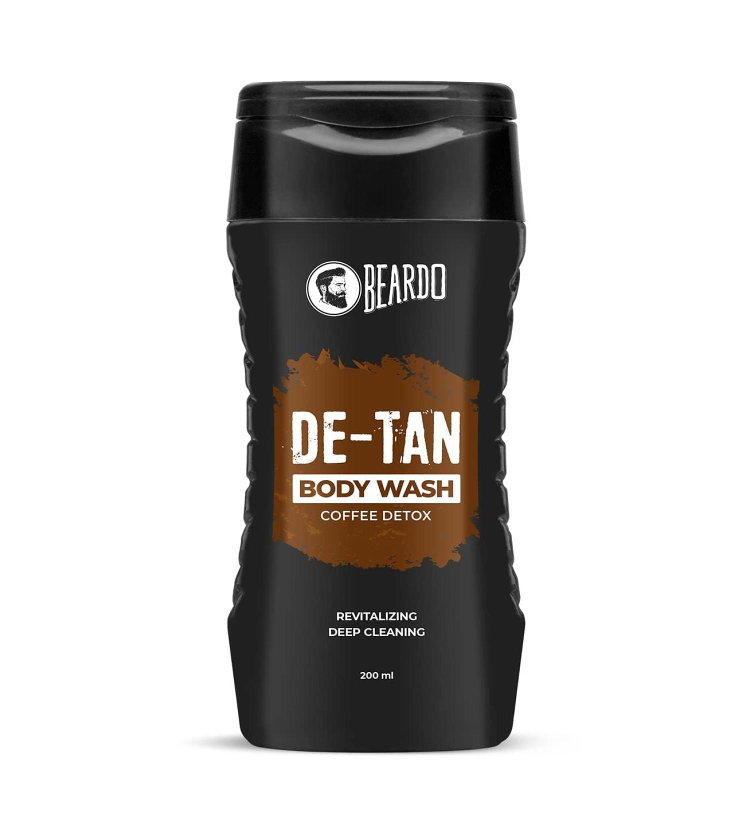 Bear_do De-Tan Body Wash for Men - 200ml | Tan Removal with Coffee & Aloe | Refreshing Body & Face Cleanser - Buy Online on GoSupps.com