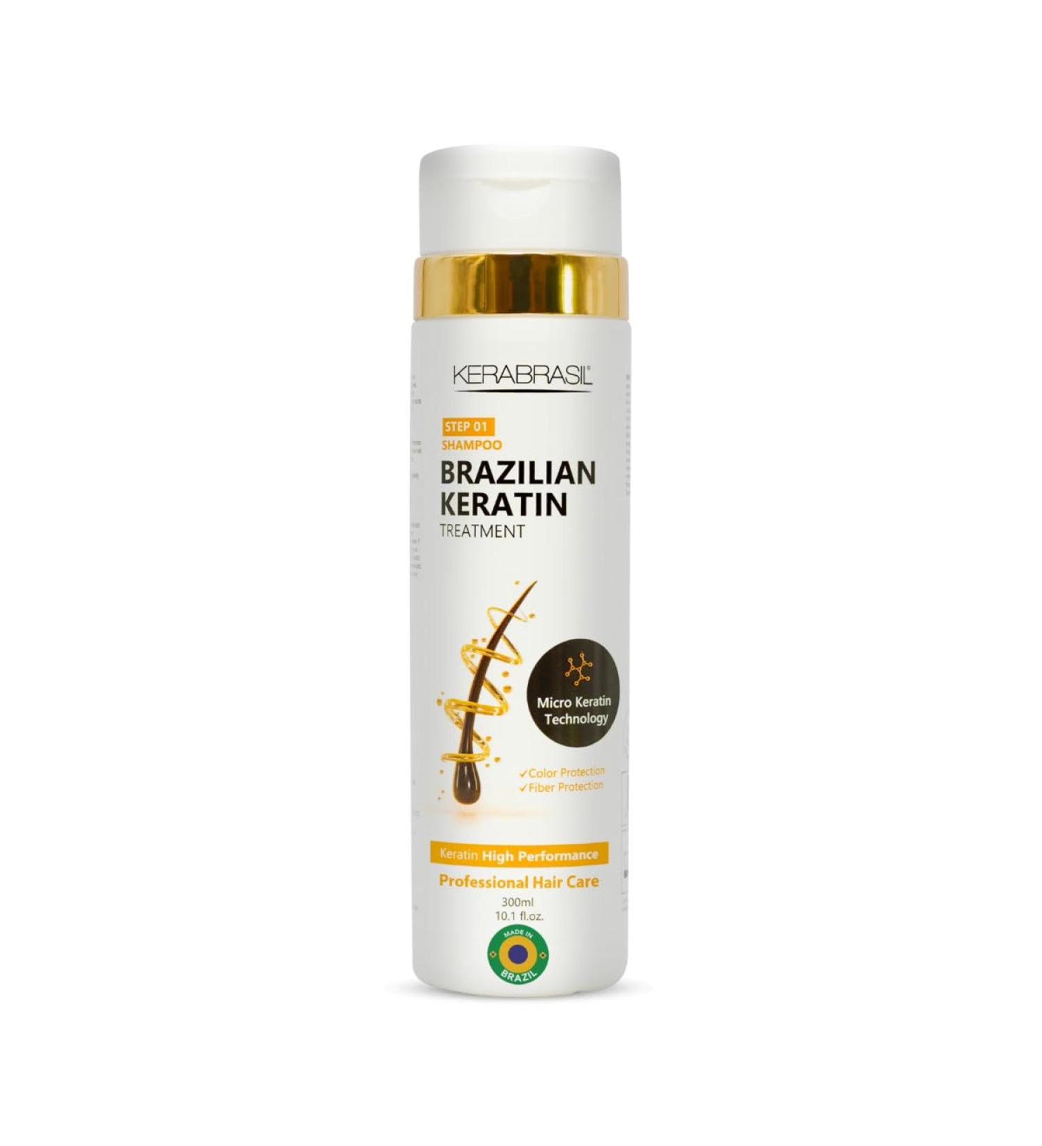 Brazilian Keratin Shampoo 300ml | Deep Repair & Strengthening | Smooth & Manageable Hair - Shop Now - Buy Online on GoSupps.com