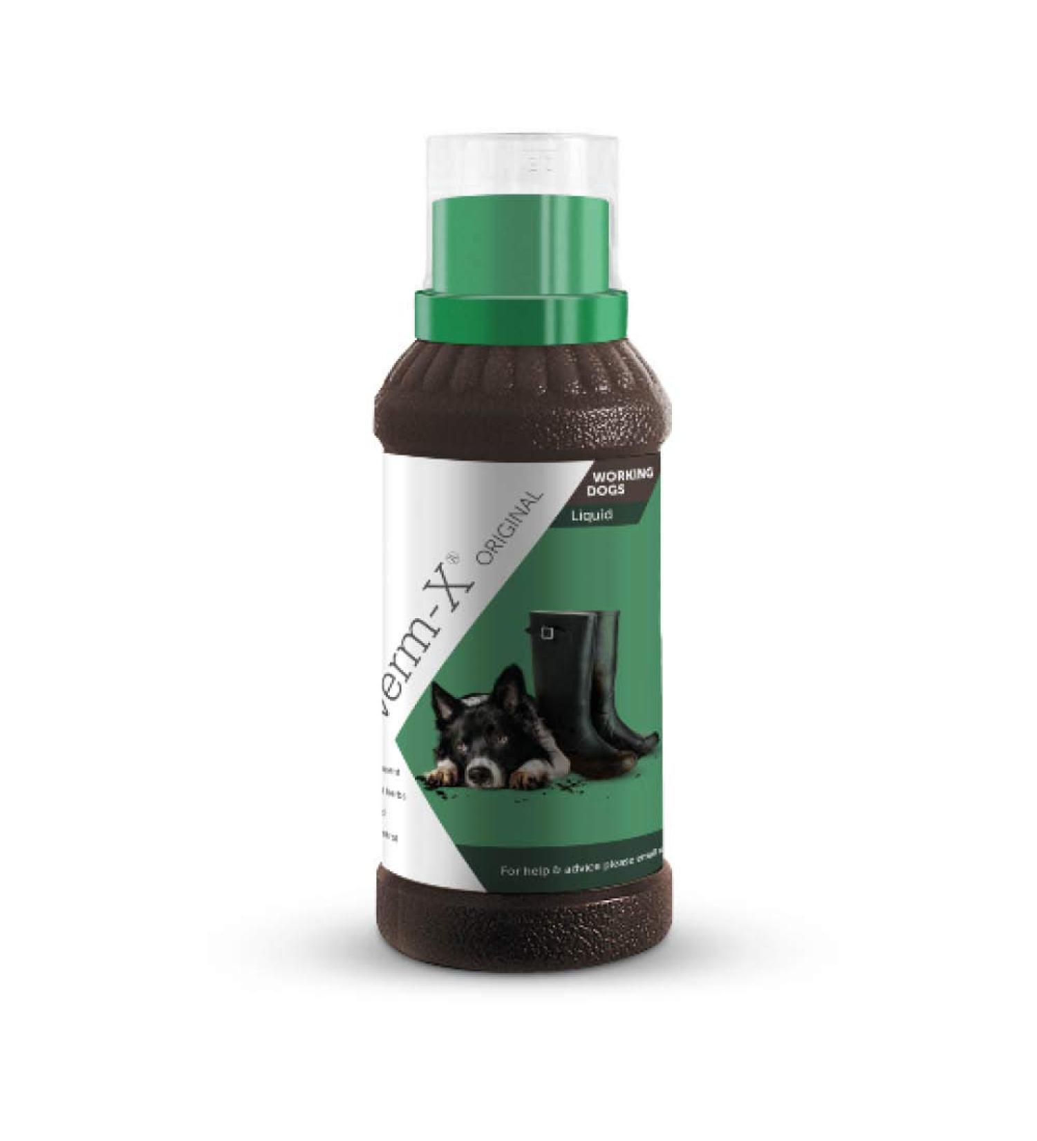 Verm-X Liquid for Dogs - 1 Liter & 500ml | Natural Wormer for Dogs | International Shipping Available - Buy Online on GoSupps.com