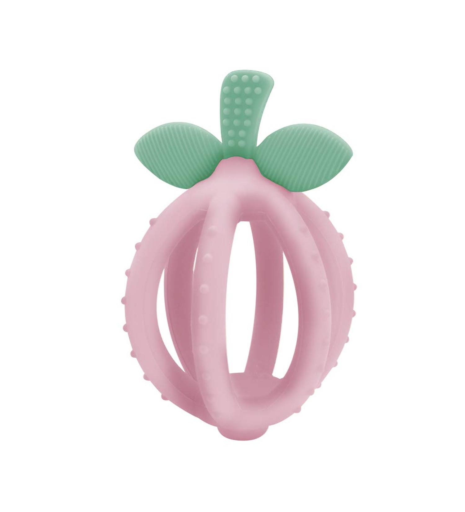 Itzy Ritzy Teething Ball & Training Toothbrush - Silicone  BPA-Free Bitzy Biter Lemon-Shaped Teething Ball Featuring Multiple Textures to Soothe gums & an Easy-To-Hold Design  Pink Lemonade