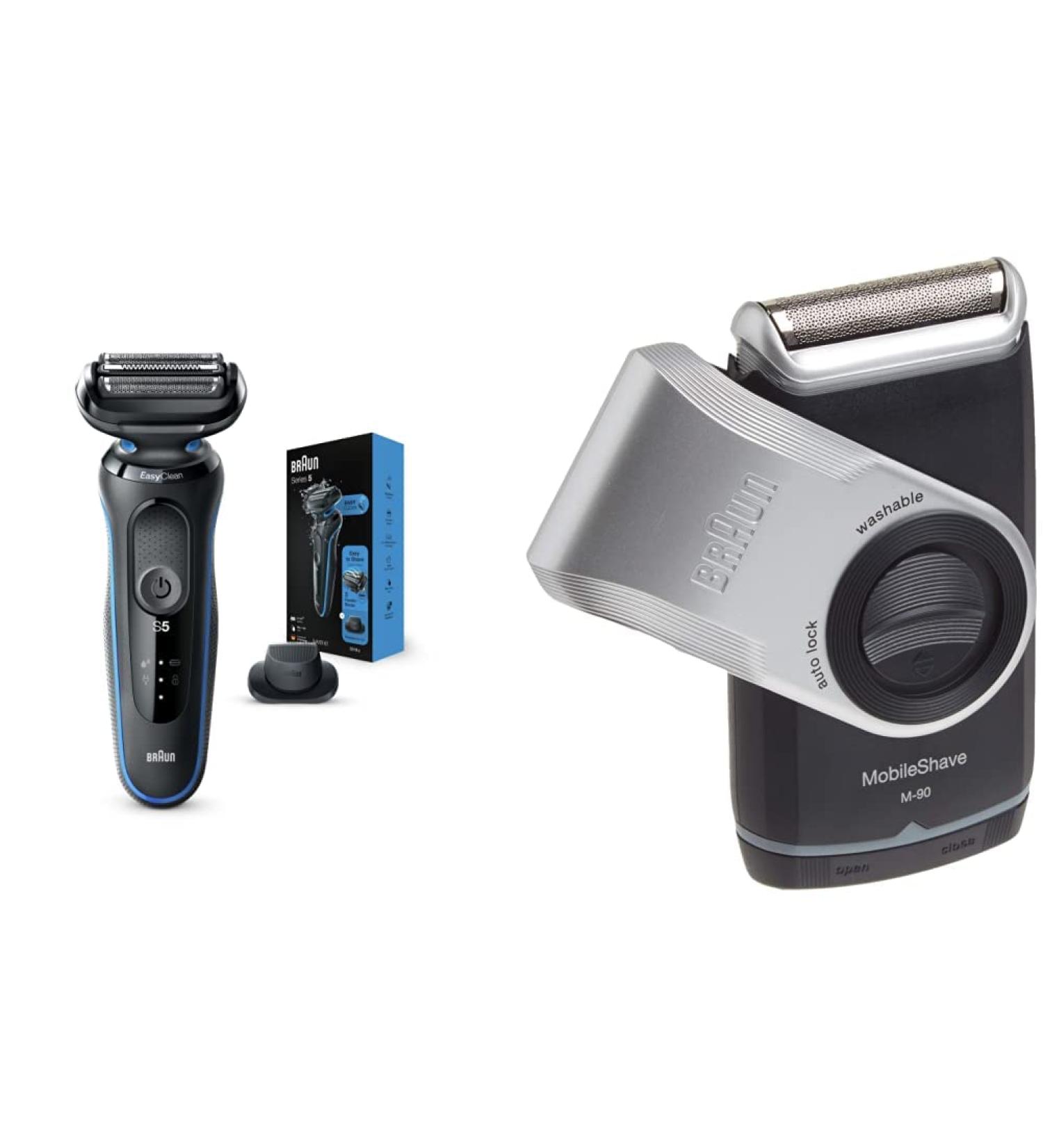 Braun Series 5 5018s Electric Razor + Braun M90 Mobile Shaver Bundle - Buy Online on GoSupps.com