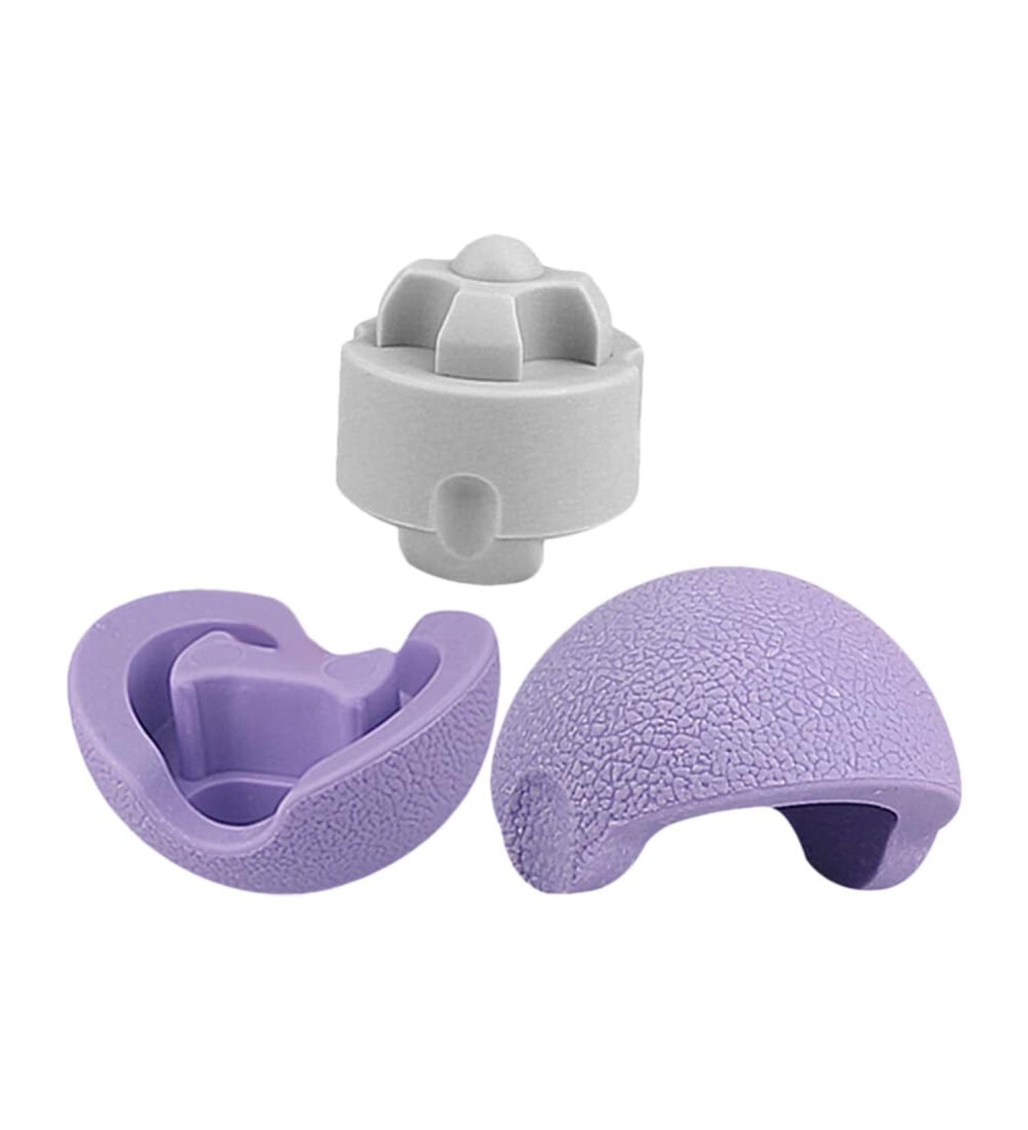 Iplusmile 3-in-1 Massage Ball - Muscle Massager Scooter & Voltage Massager Tool - TPE Fitness Violet Neck & Fascia Relief - Buy Online on GoSupps.com